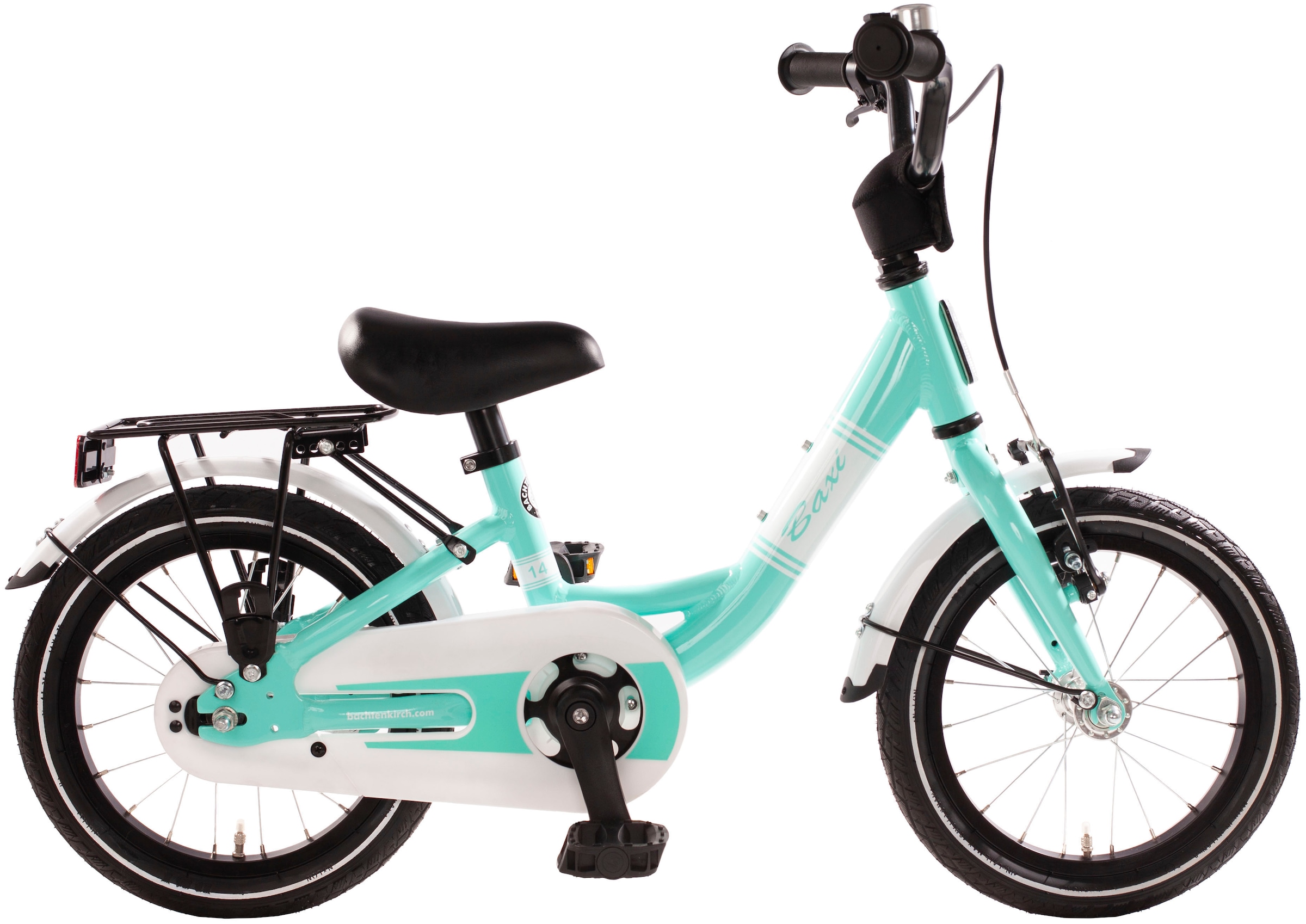 Kinderfahrrad »14" Baxi - aqua«, 1 Gang, ohne Schaltung, (Packung), Alu Kinderfahrrad...