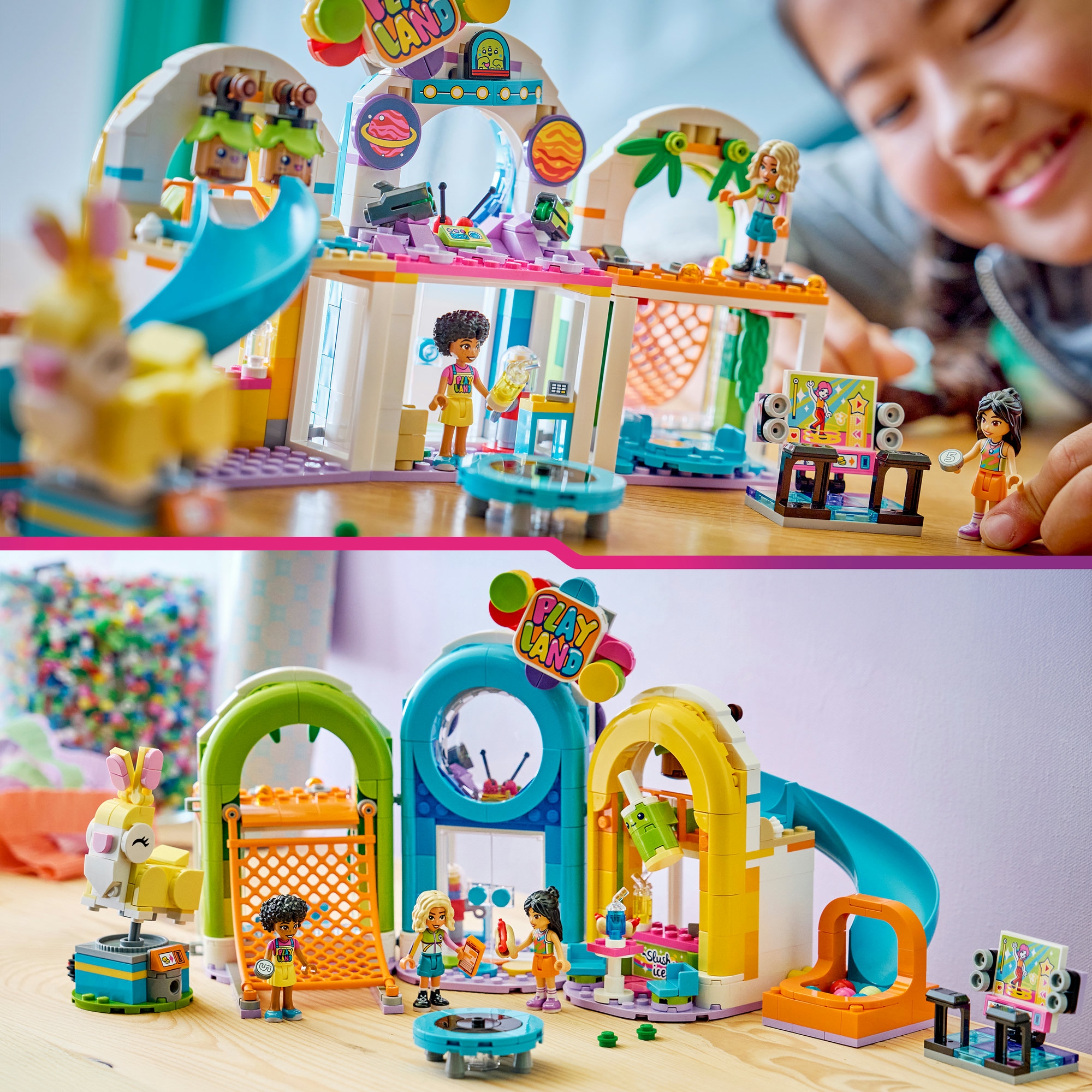 LEGO® Konstruktionsspielsteine »Cooler Indoor-Spielplatz (42686), LEGO Friends« Made in Europe