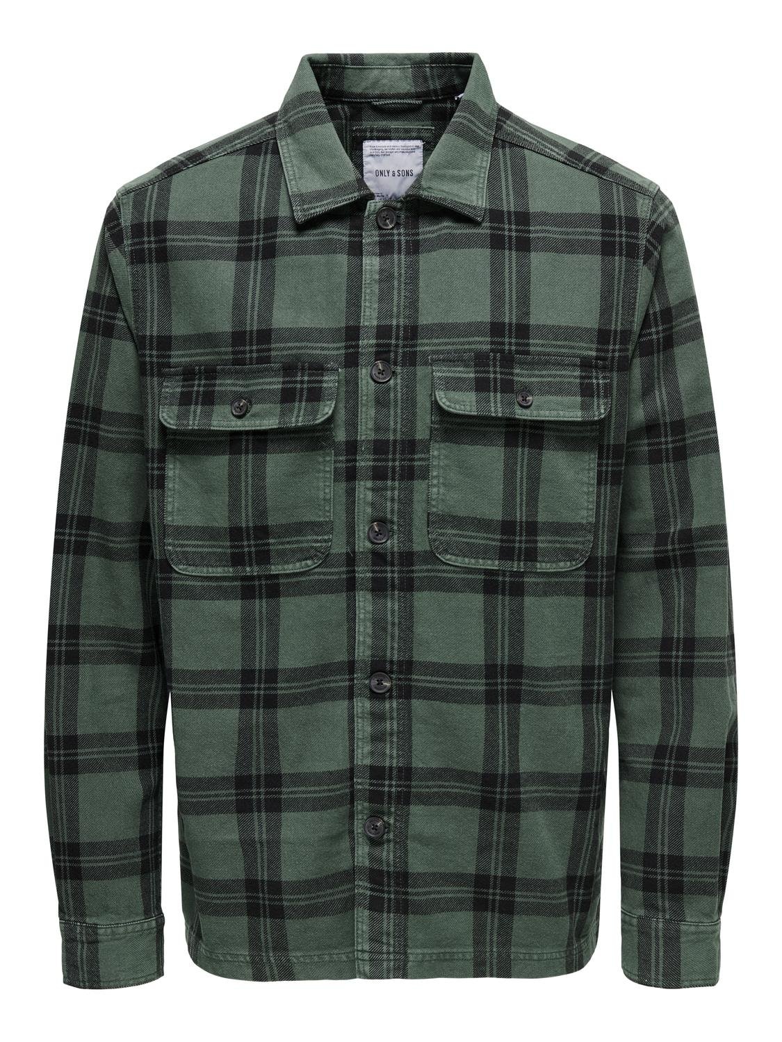 ONLY & SONS Langarmhemd »ONSOLIVER TWILL OVERDYE OVERSHIRT BF«