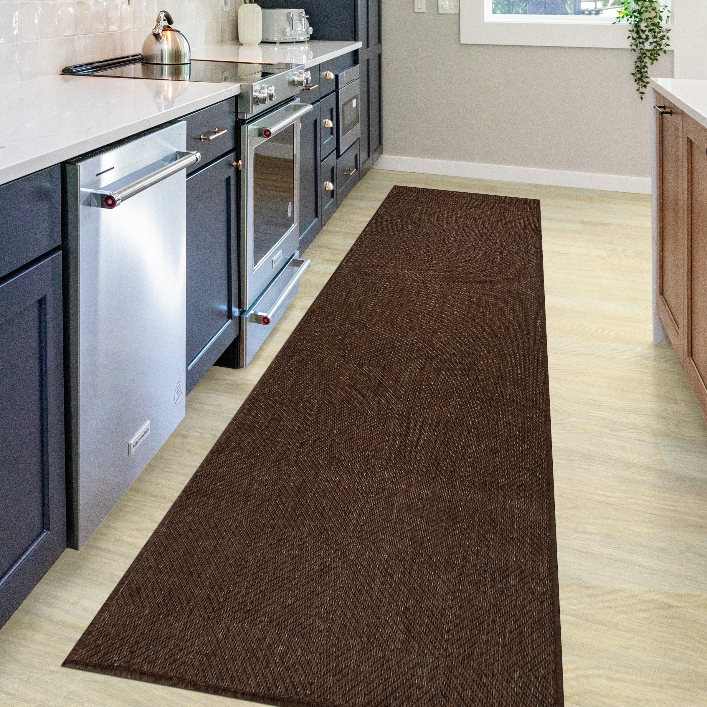 Teppich OTTO HOME "Anna, auch als Läufer erhältlich" Gr. 11, beige (sand), B:67cm H:3mm L:230cm, Kunstfaser, Teppiche, Teppich, In- und Outdoor geeignet, Sisal-Optik, Wetterfest & UV-beständig