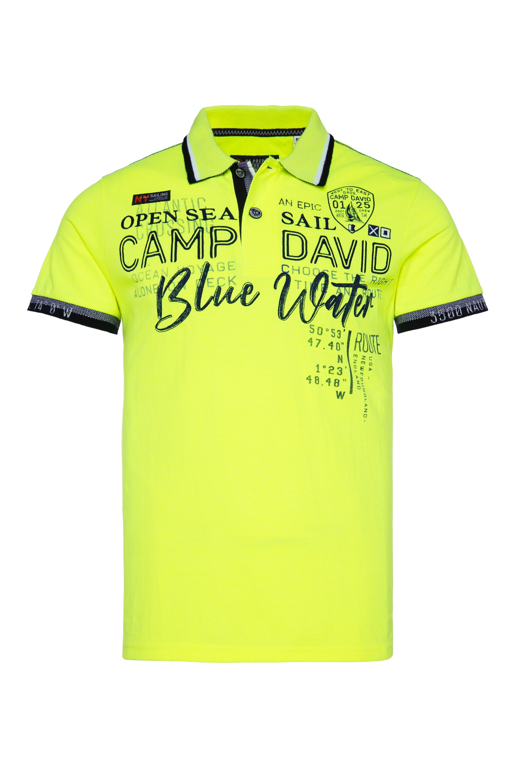 CAMP DAVID Poloshirt, mit Ärmelbündchen