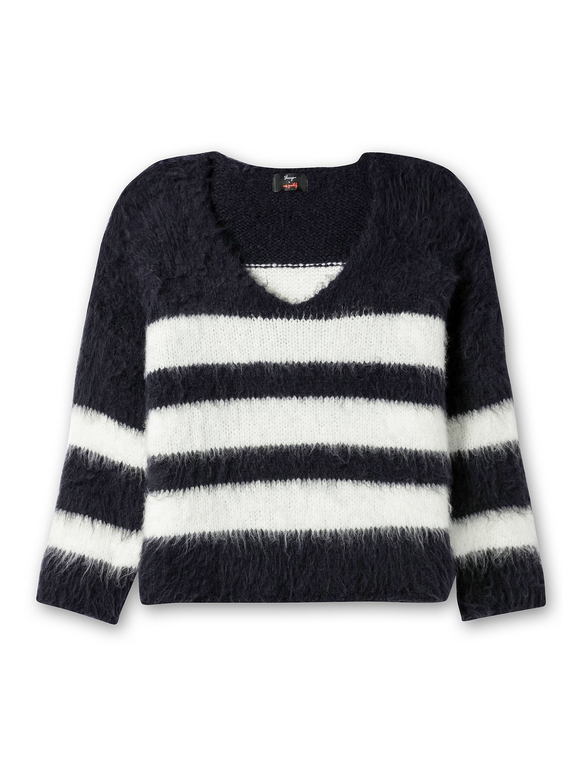 Sheego V-Ausschnitt-Pullover »Große Größen«, in flauschiger Qualität