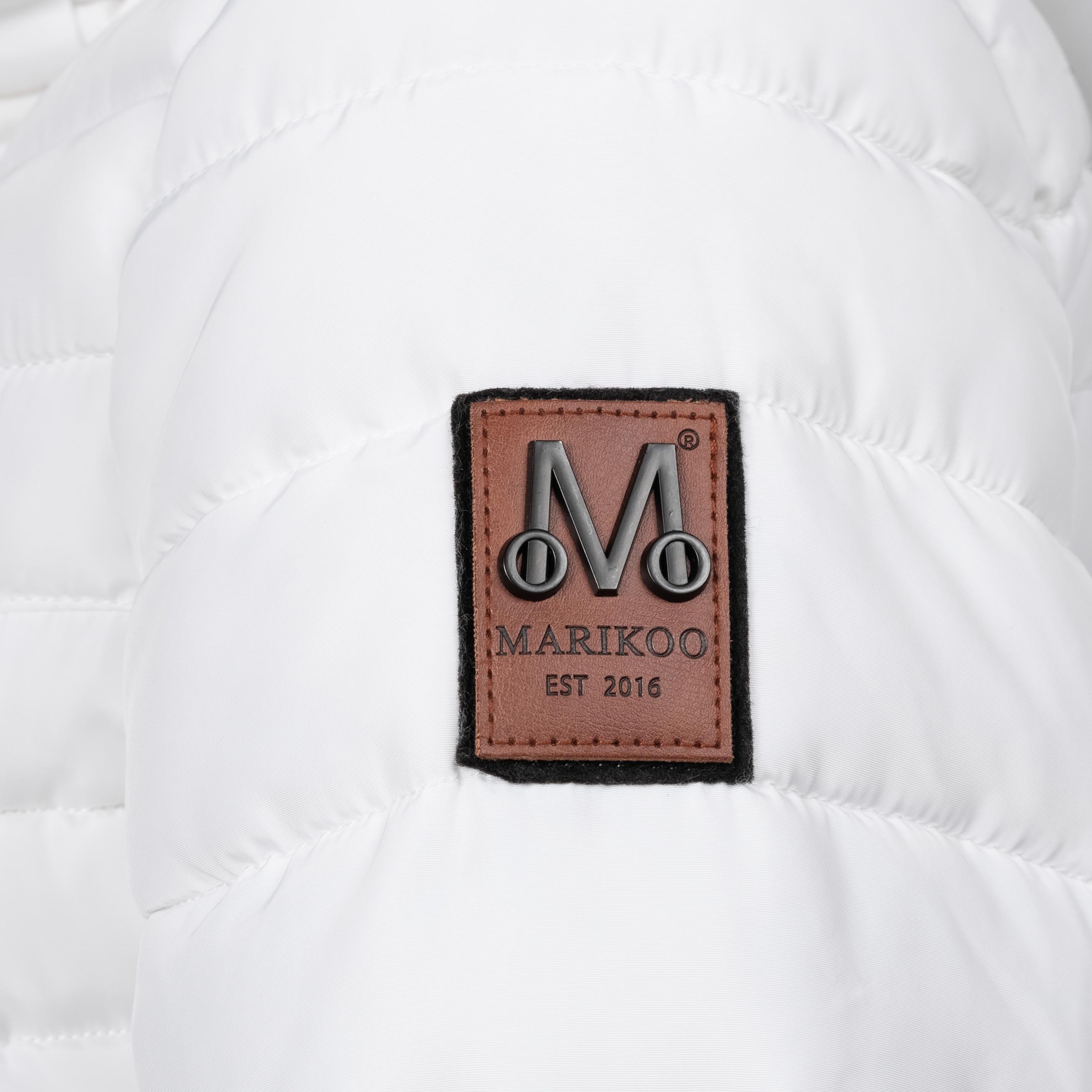Marikoo Winterjacke »Amber« mit Kapuze stylische Steppjacke mit Teddyfutter