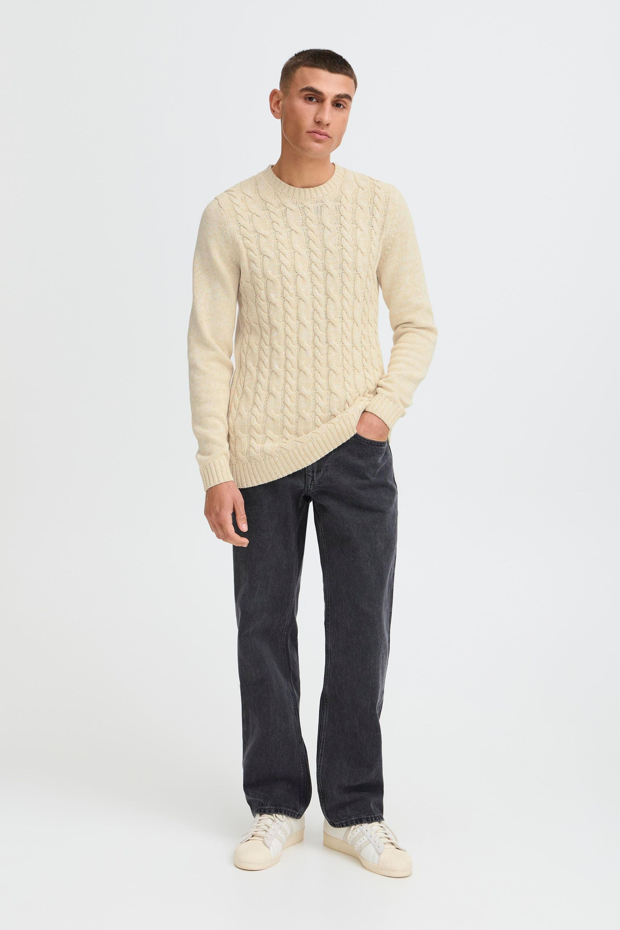 Solid Strickfleece-Pullover "Strickpullover SDRicco" günstig online kaufen