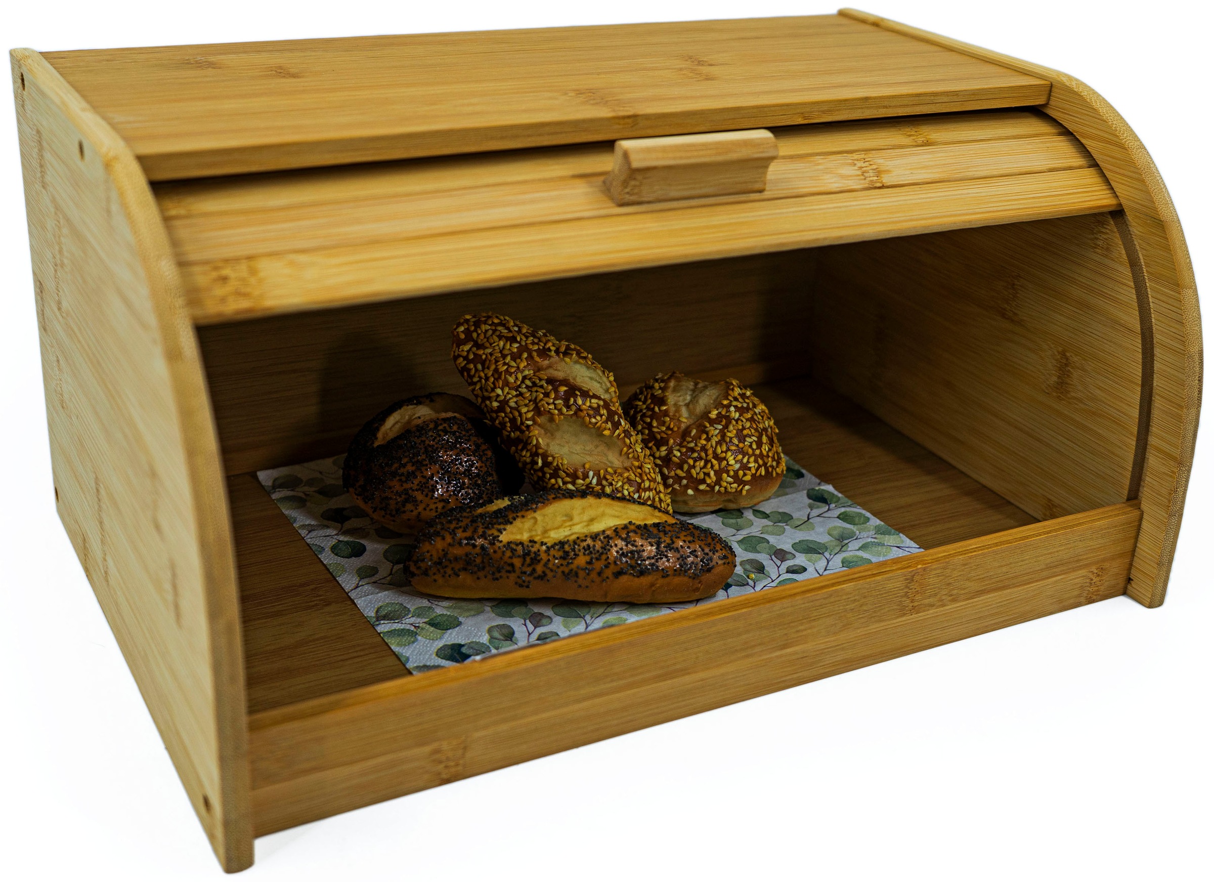 NOOR LIVING Brotkasten "Rollbrotkasten" 1 Stk. tlg. Rolldeckel, mit Frontkl günstig online kaufen