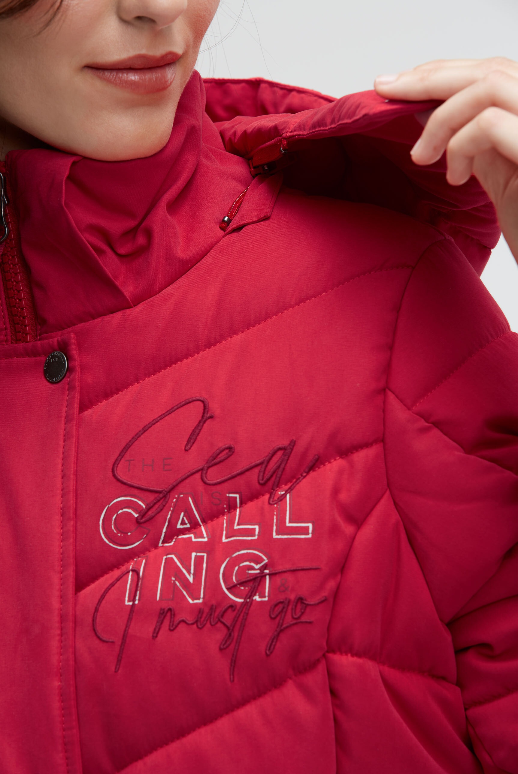 SOCCX Parka mit Kapuze mit Windbreaker-Bündchen