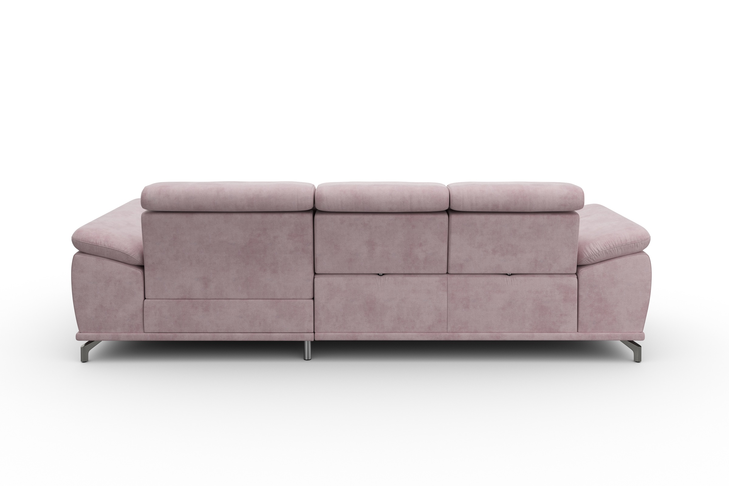 sit&more Ecksofa »Cabrio L-Form, mit Sitztiefenverstellung, Arm- und Kopfteilverstellung«, 2 Nierenkissen, Federkern, optional Bettfunktion und Stauraum