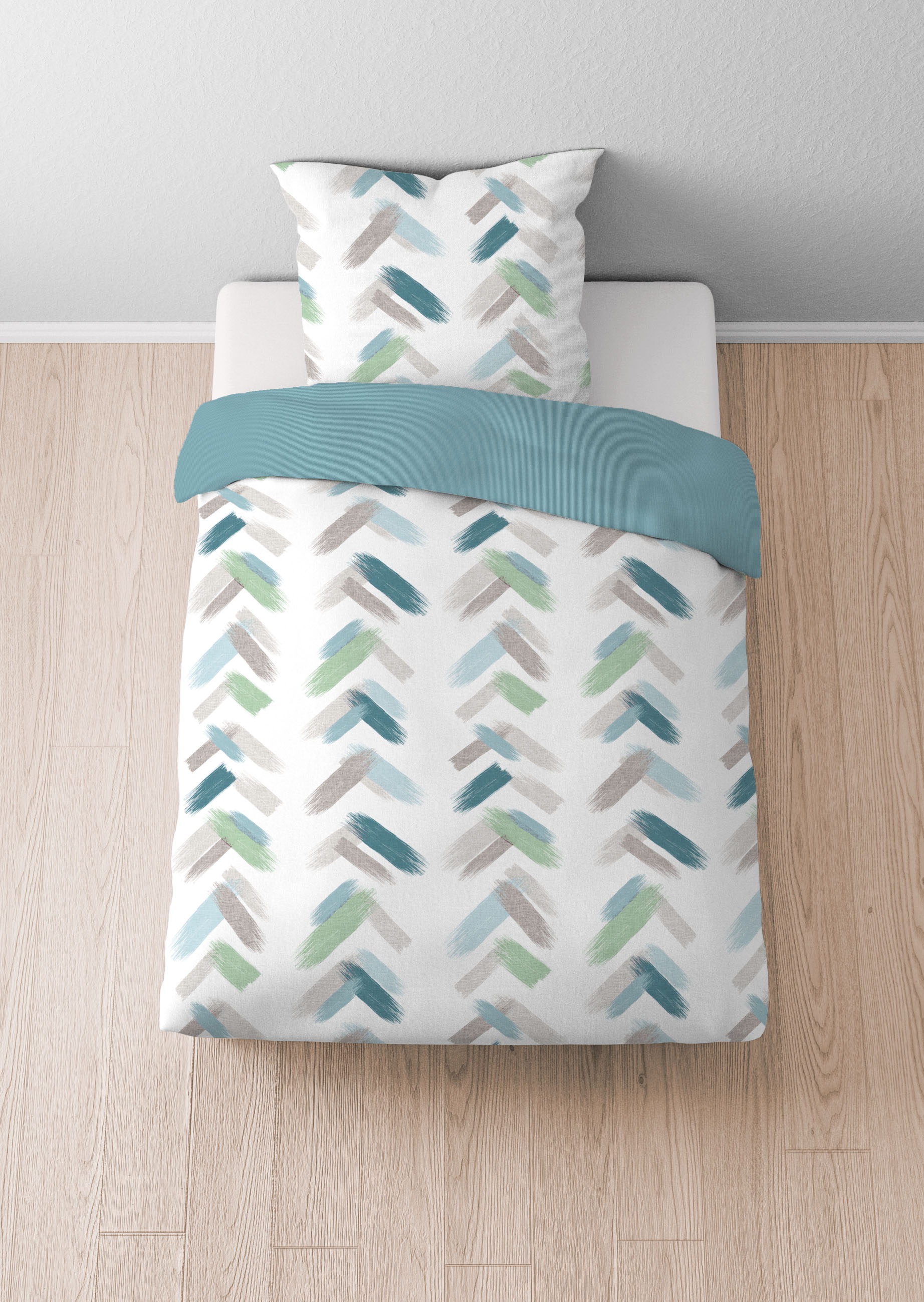 Castell - Markenbettwäsche Wendebettwäsche "0260338" 2 Stk. Seersucker, pfl günstig online kaufen