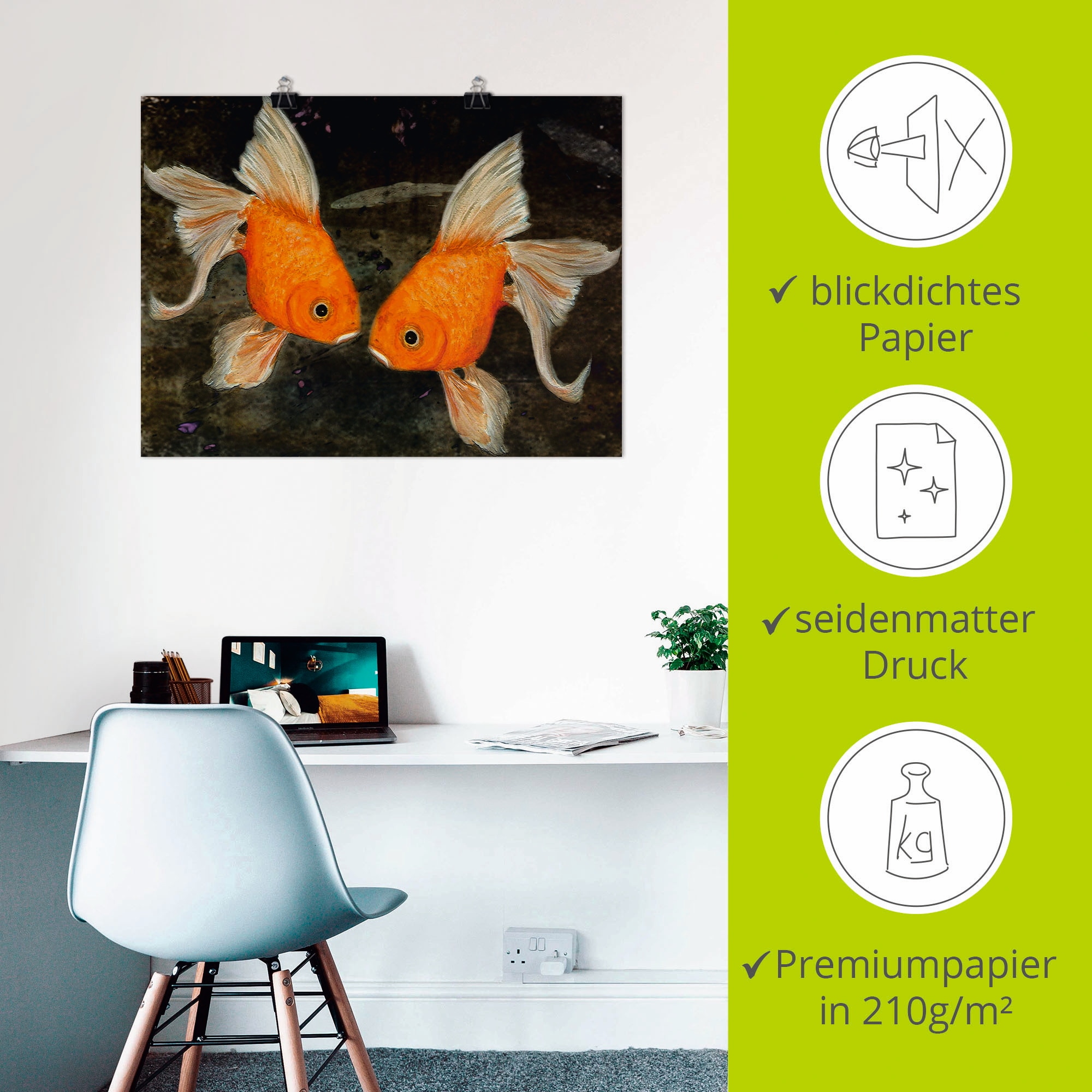Artland »Turtelfische« Wassertiere 1 Stk. tlg. ohne Rahmen