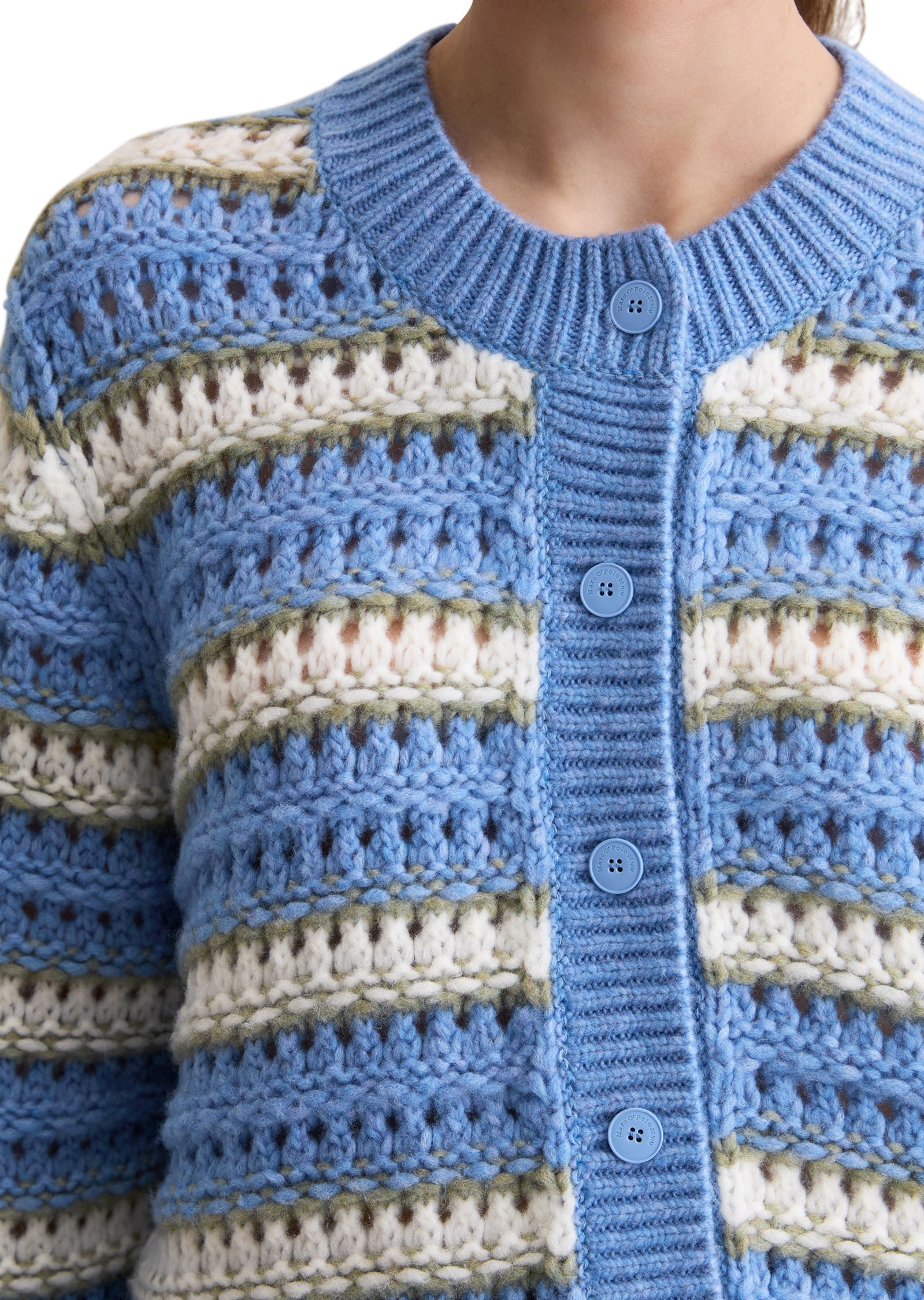 Marc O'Polo DENIM Cardigan »aus softem Schurwolle-Mix«