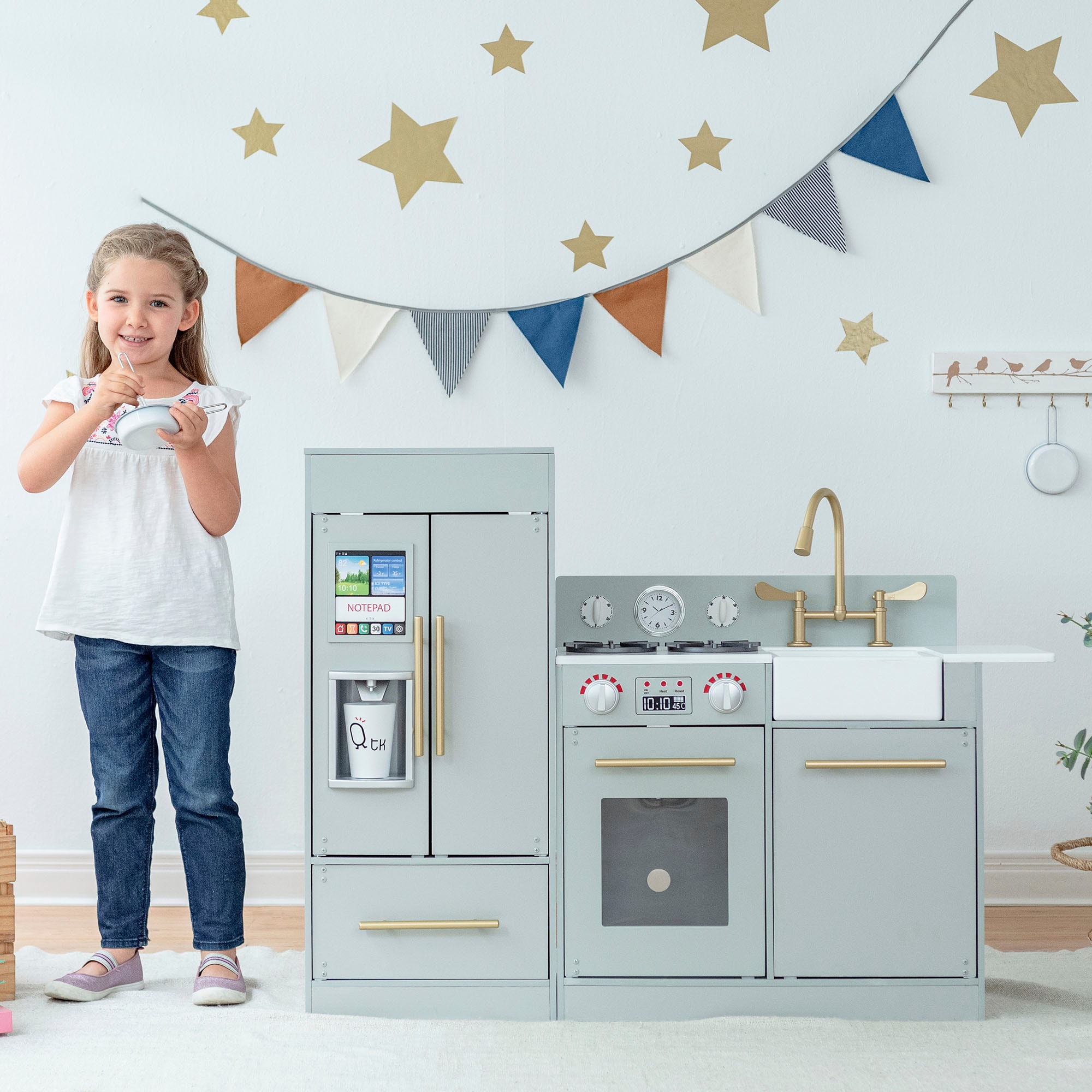 TEAMSON™ KIDS    Spielküche »Little Chef Chelsea Modern, silber-gold«