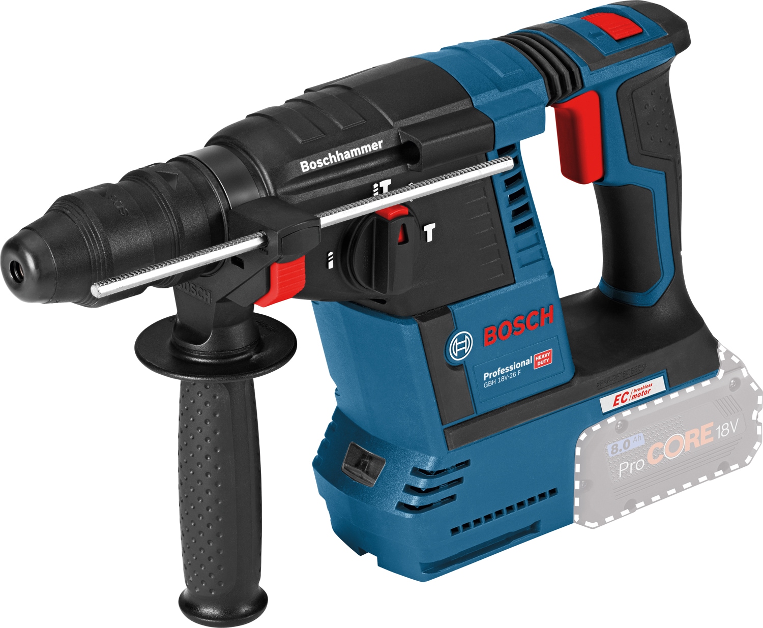 Bosch Professional Akku-Bohrhammer »»GBH 18V-26F««, mit SDS plus GBH 18V-26F, ohne Akku, ohne Ladegerät