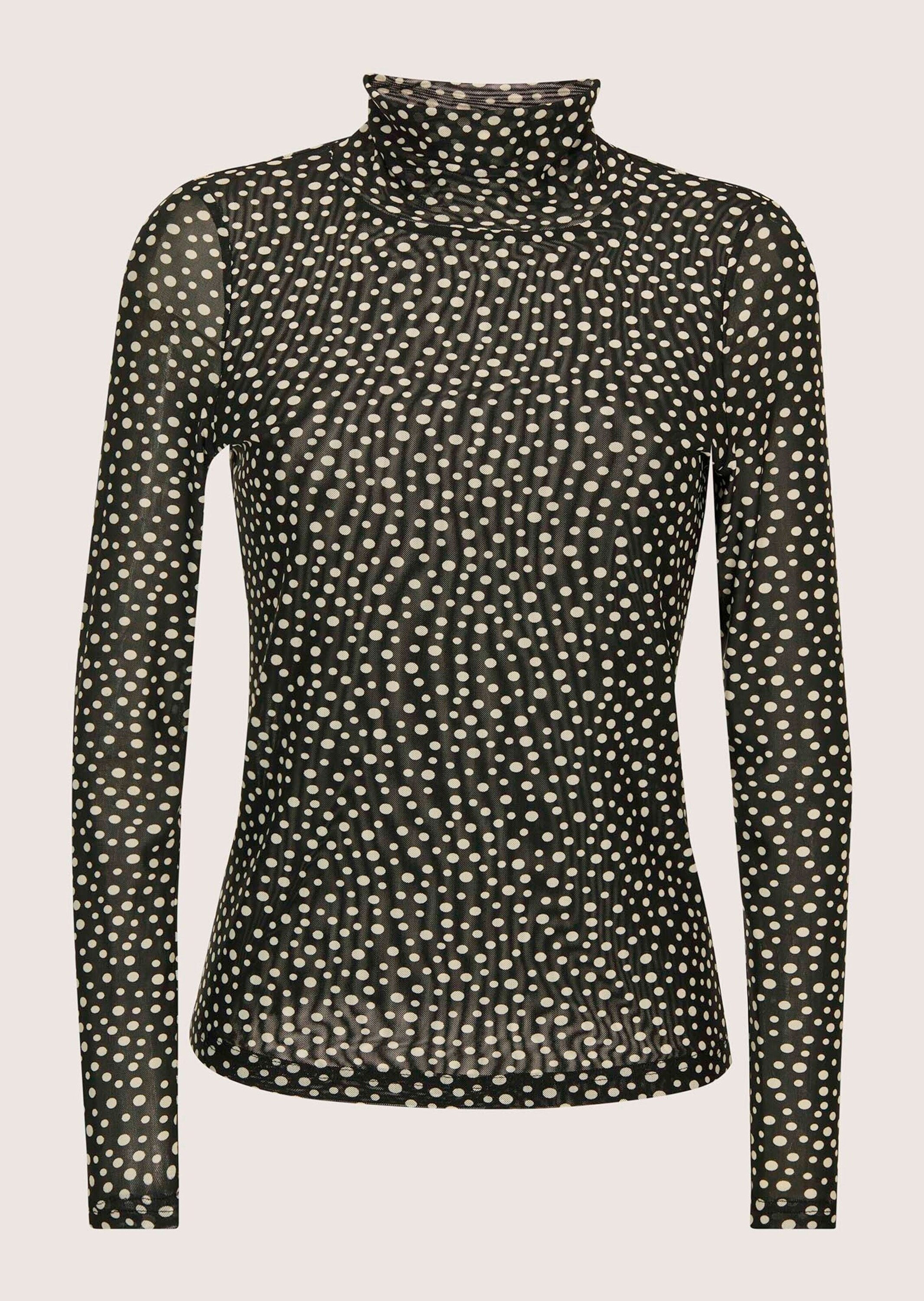 MADELEINE Langarmshirt "Blusenshirt Elegantes Oberteil mit Pünktchen-Design günstig online kaufen