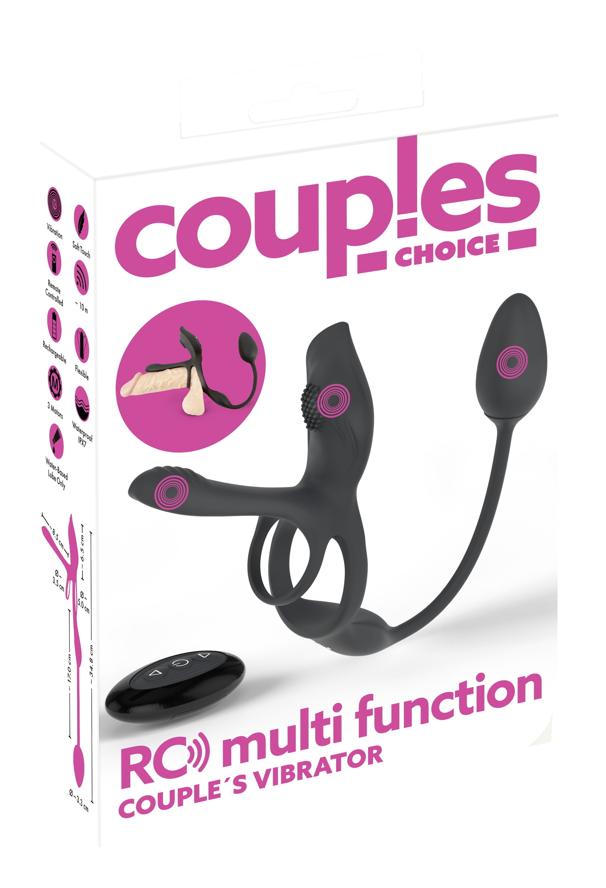 coup!es choice Vibrator »Paarvibrator RC Multi Function Couple`s Vibrator«