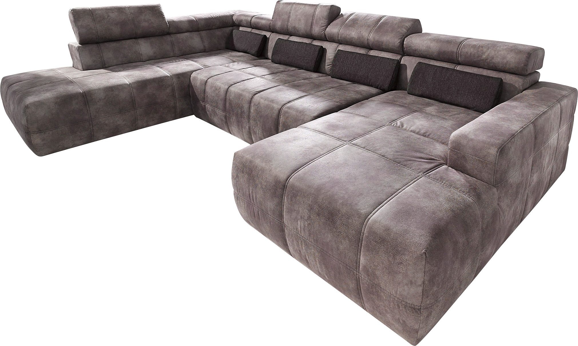 DOMO collection Wohnlandschaft "Brandon, whlw. mit Sitztiefenverstellung, w günstig online kaufen