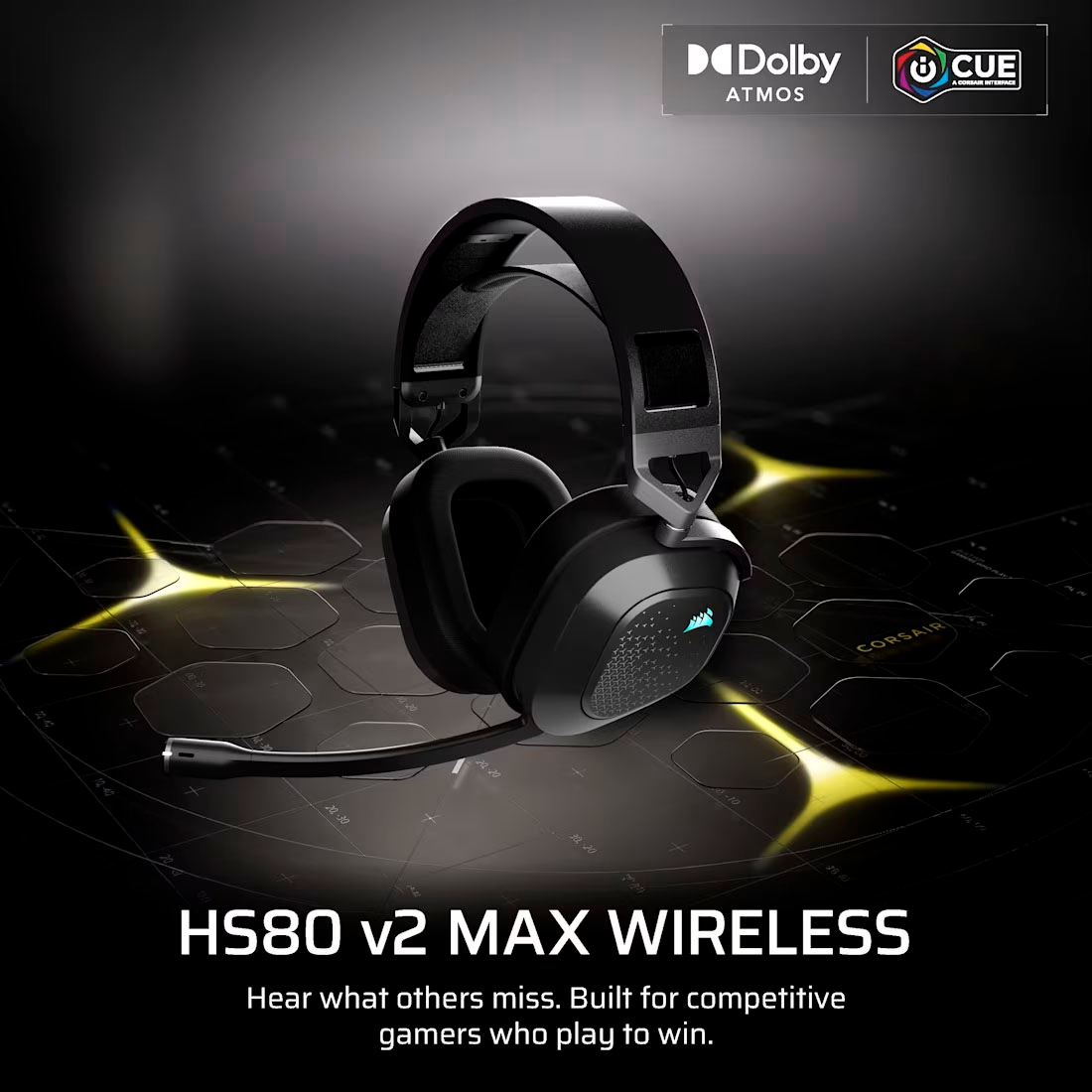 Corsair Gaming-Headset »HS80 V2 MAX« Bluetooth Rauschunterdrückung