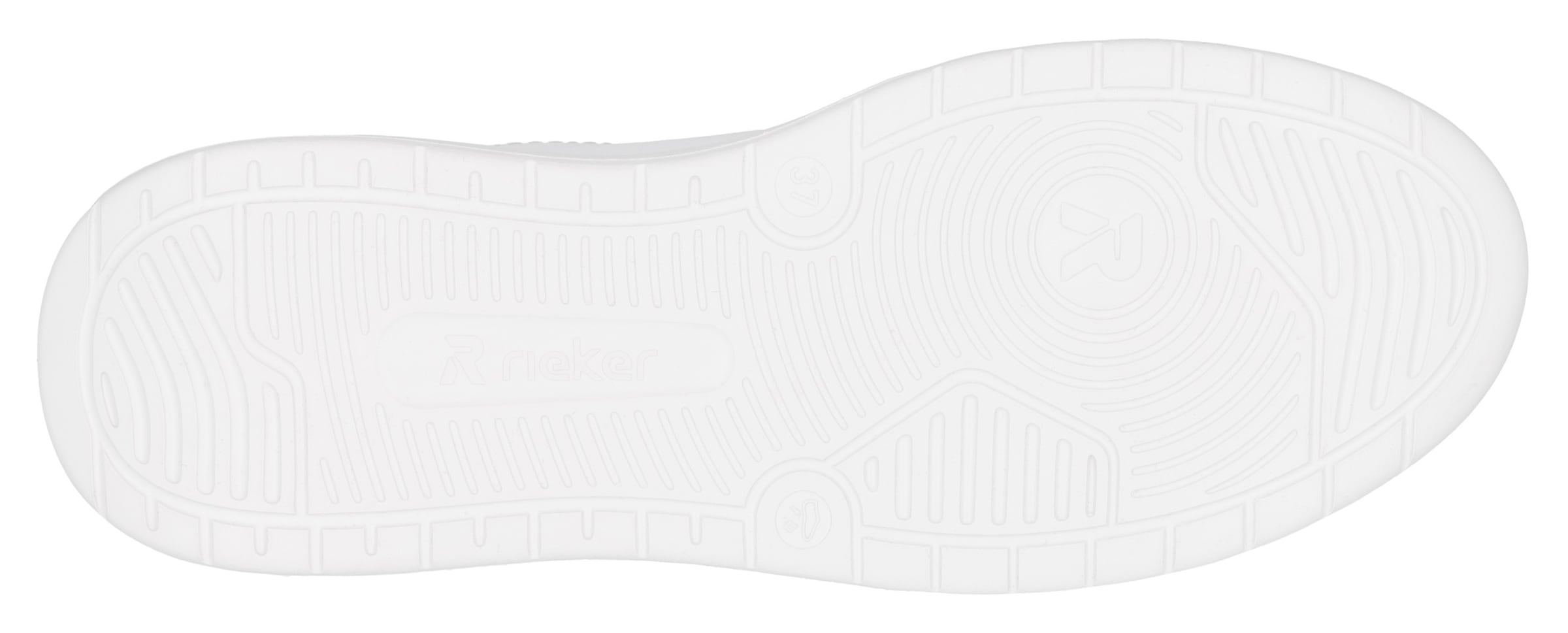 RIEKER Sport Plateausneaker, Freizeitschuh, Halbschuh, Schnürschuh mit Schaftrandpolsterung