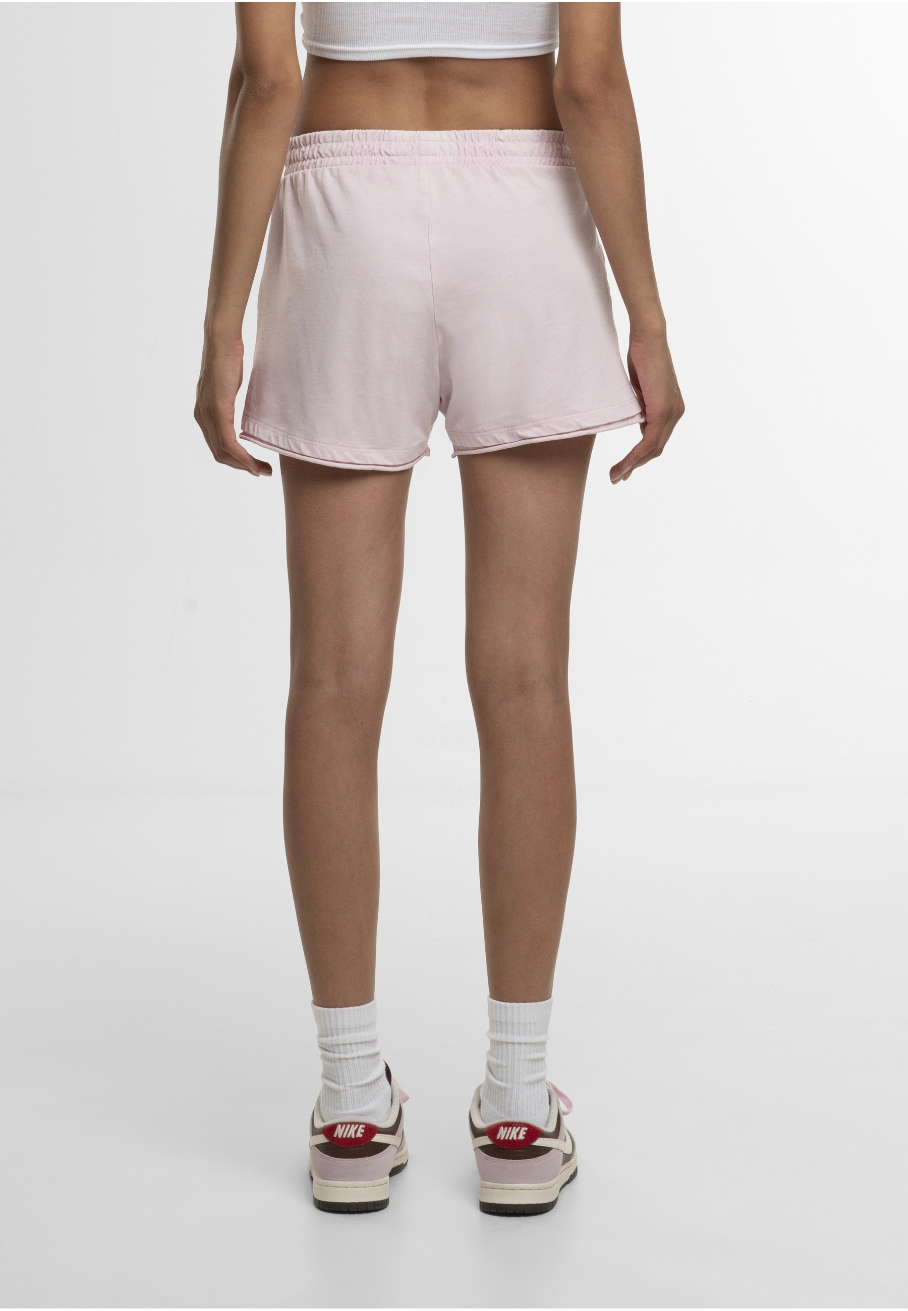 URBAN CLASSICS Sweatshorts »Urban Classics Ladies Washed Jersey Shorts«