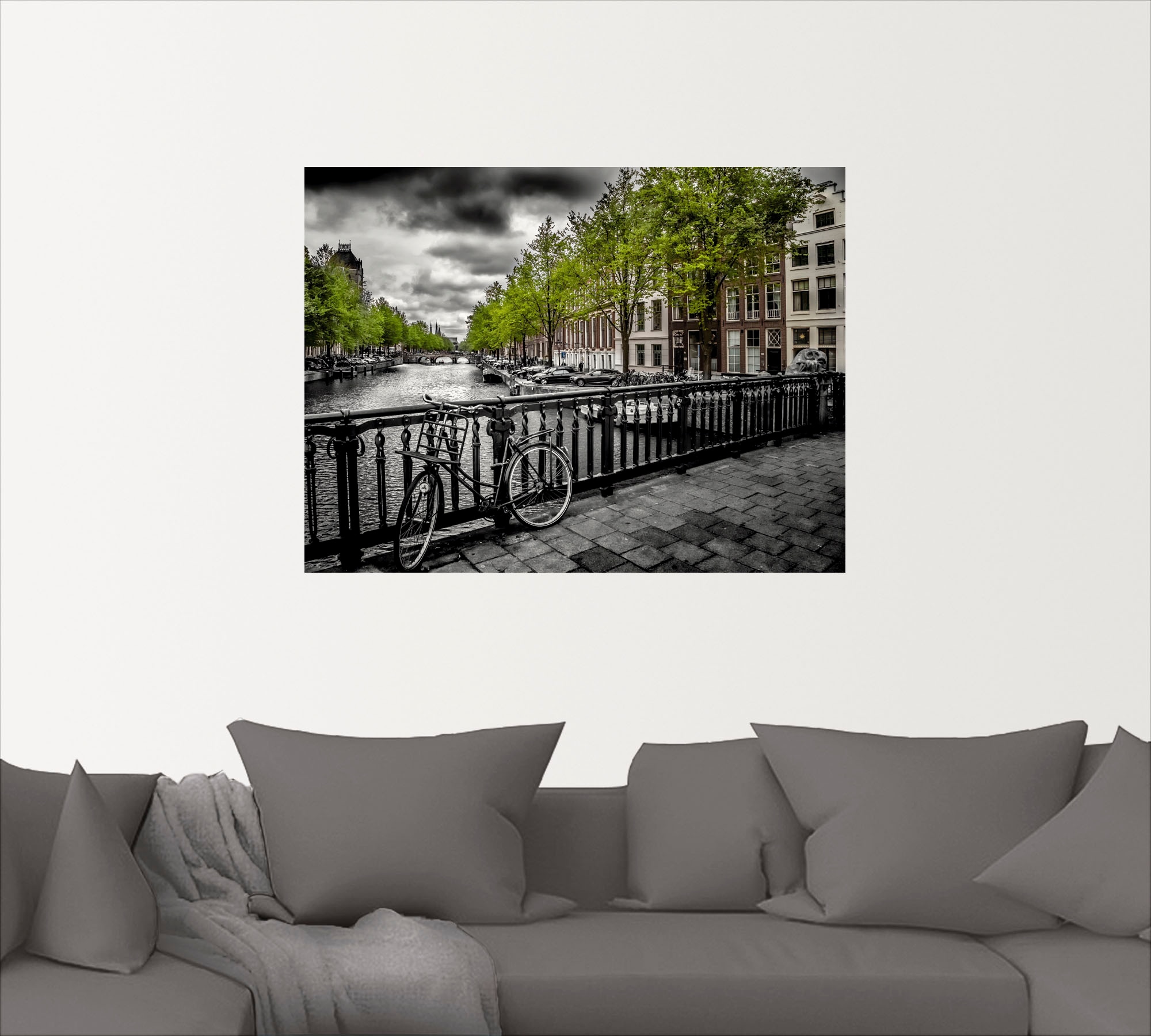 Artland Wandbild »Amsterdam Keizergracht II«, Niederlande, (1 St.), als Alubild, Outdoorbild, Leinwandbild, Wandaufkleber, versch. Größen