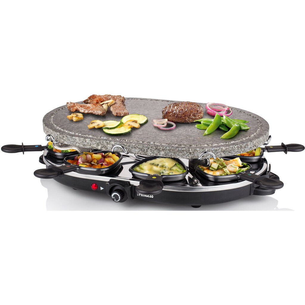 PRINCESS Raclette »162720«, 8 St. Raclettepfännchen, 1200 W