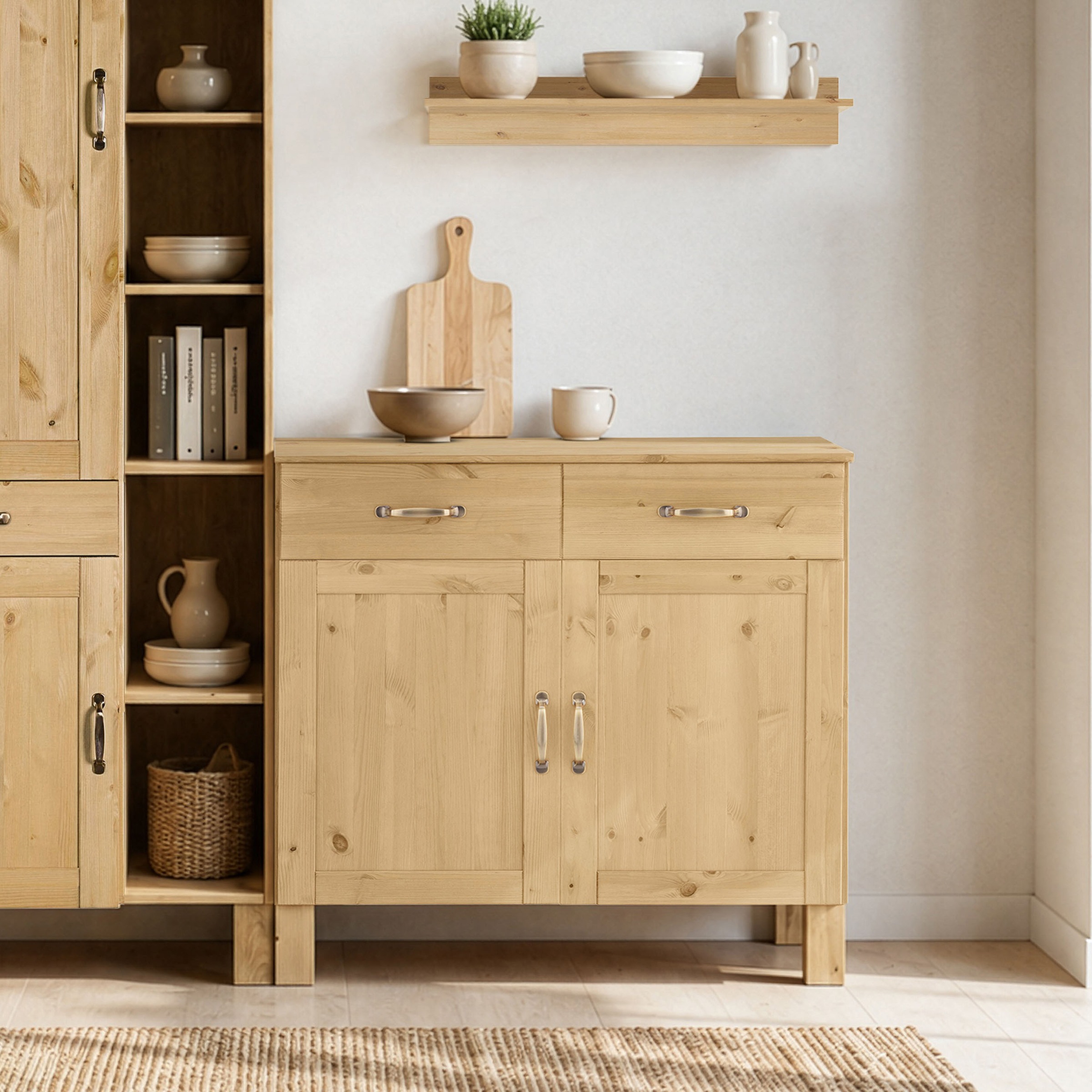 Home affaire Sideboard »Alby« Breite 85 cm, 2 Türen, 2 Schubkästen