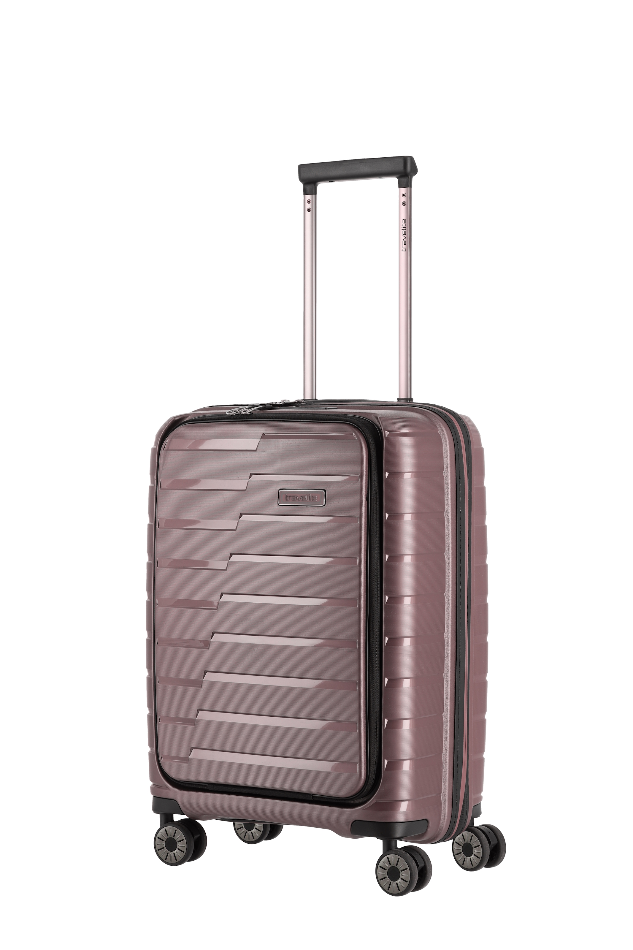 travelite "AIR BASE Reisekoffer Hartschale" 43 l 4 Rollen widerstandsfähiges Material und cleverer Innenaufteilung