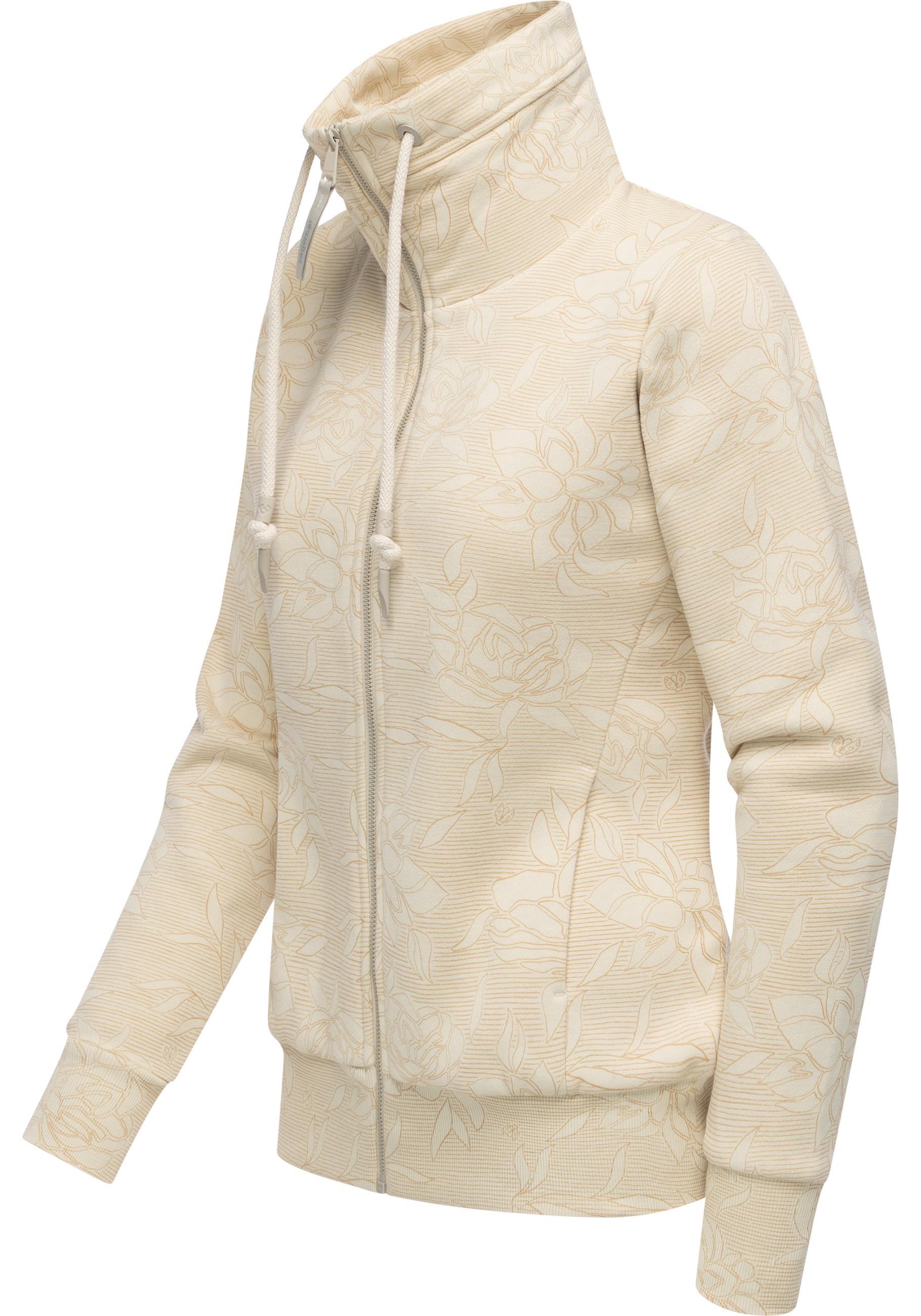 Ragwear Sweatjacke "Ronette Print" Zip-Jacke mit Allover-Print und hohem Kr günstig online kaufen