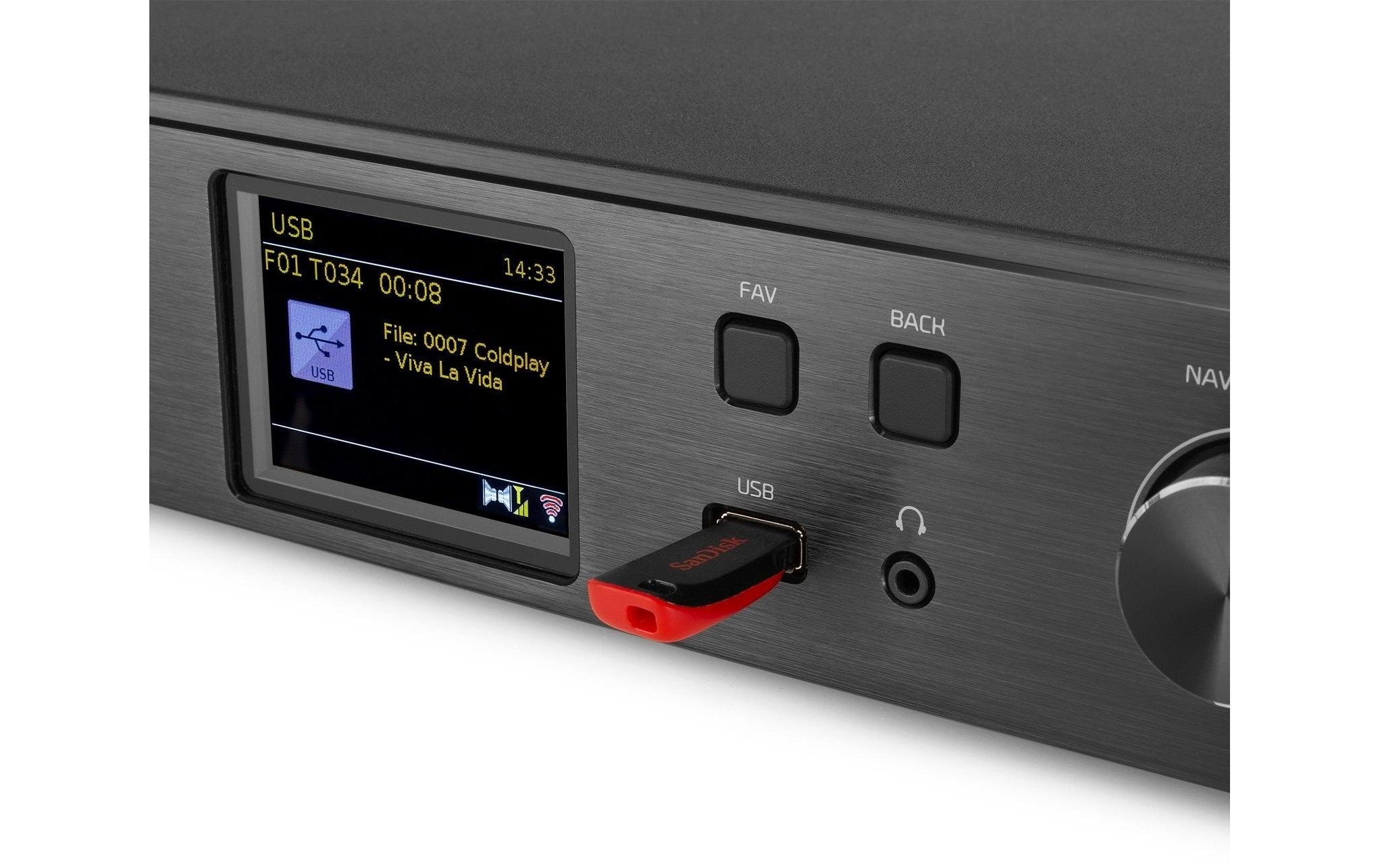 AUDIZIO Internet-Radio »Brescia« ( Digitalradio (DAB+) | FM-Tuner | Internetradio )