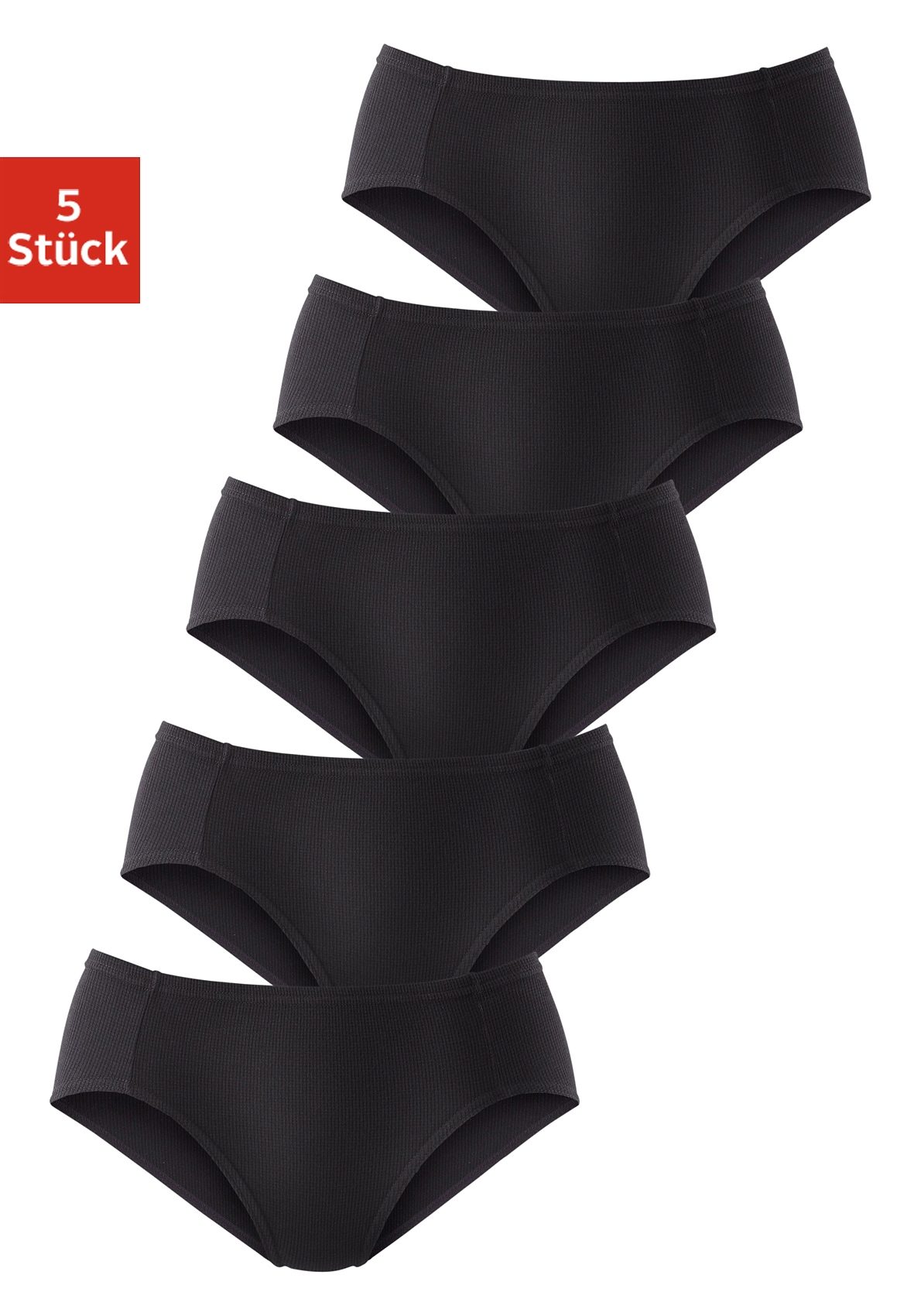 petite fleur by Lascana Jazz-Pants Slips 5er-Pack, aus weicher Pikee-Qualität