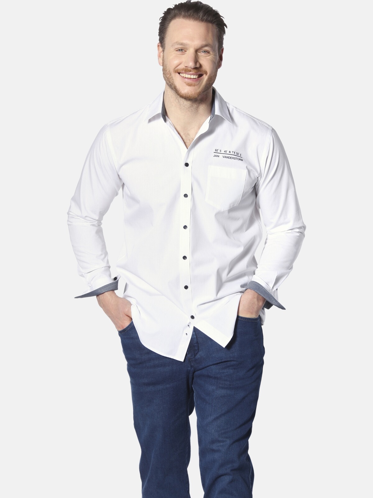 Jan Vanderstorm Langarmhemd "Doppelpack Hemd ULFE" günstig online kaufen