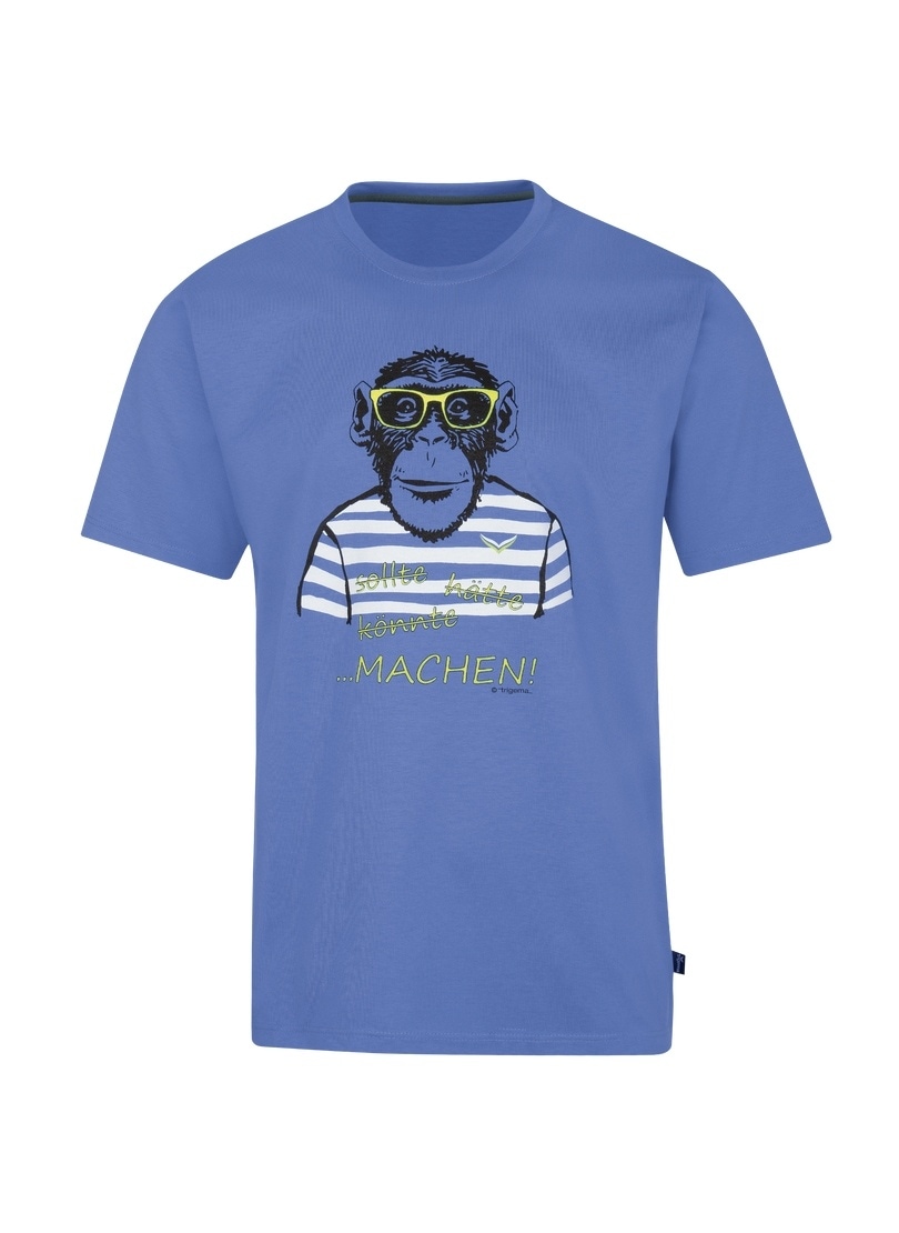 Trigema T-Shirt »TRIGEMA BAUR für | T-Shirt mit Affen-Aufdruck« großem ▷