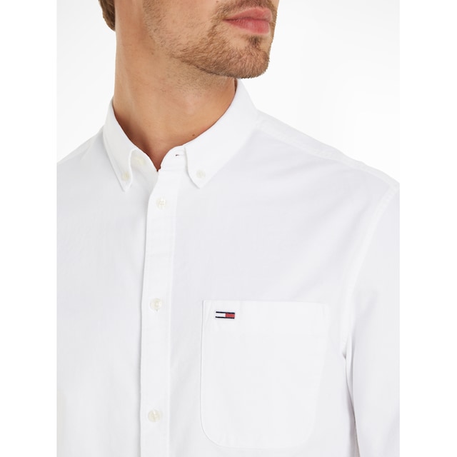 Tommy Jeans Langarmhemd »TJM REG OXFORD SHIRT«, mit Button-down-Kragen ▷  für | BAUR