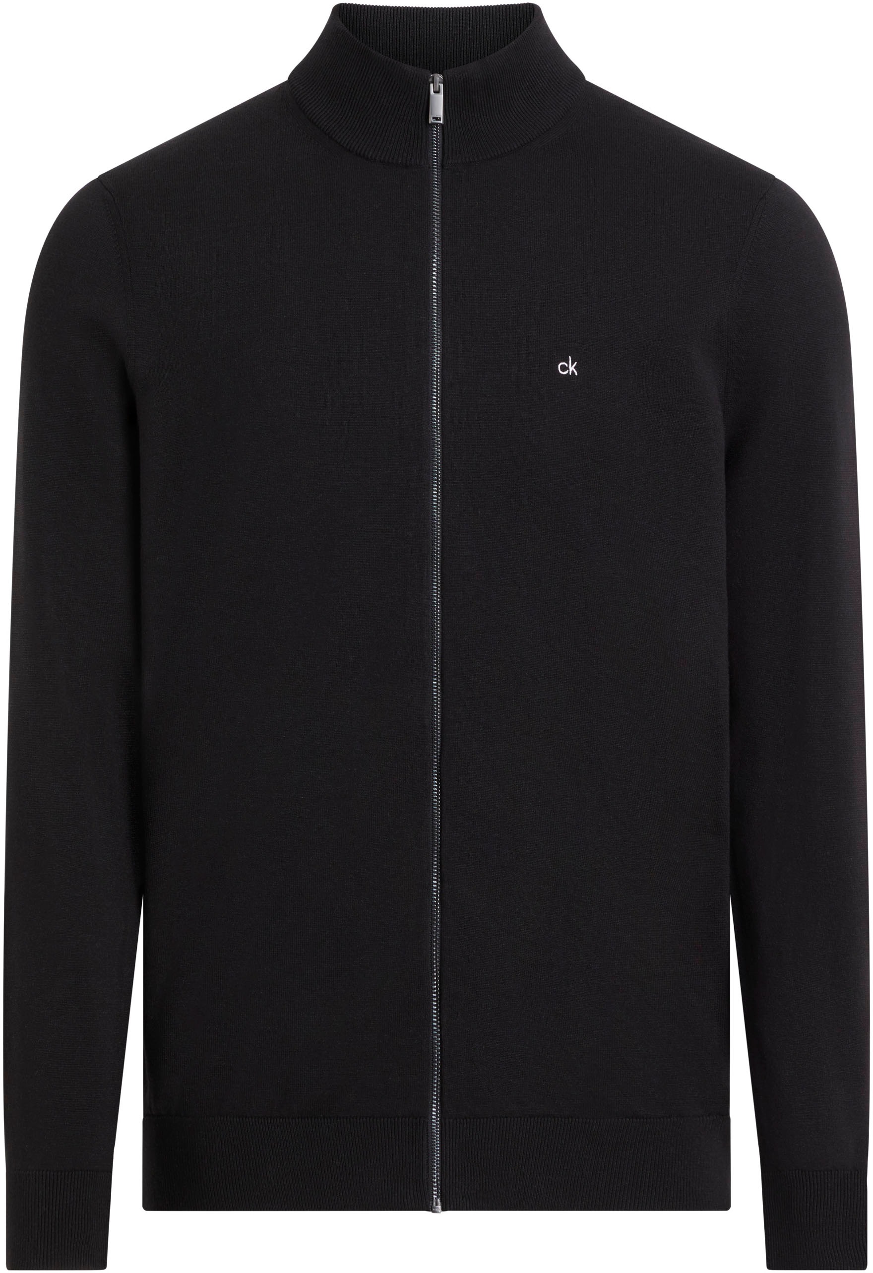 Calvin Klein Big&Tall Sweatshirt »BT_COTTON SILK BLEND ZIP JACKET«, in Großen Größen mit Logoprint