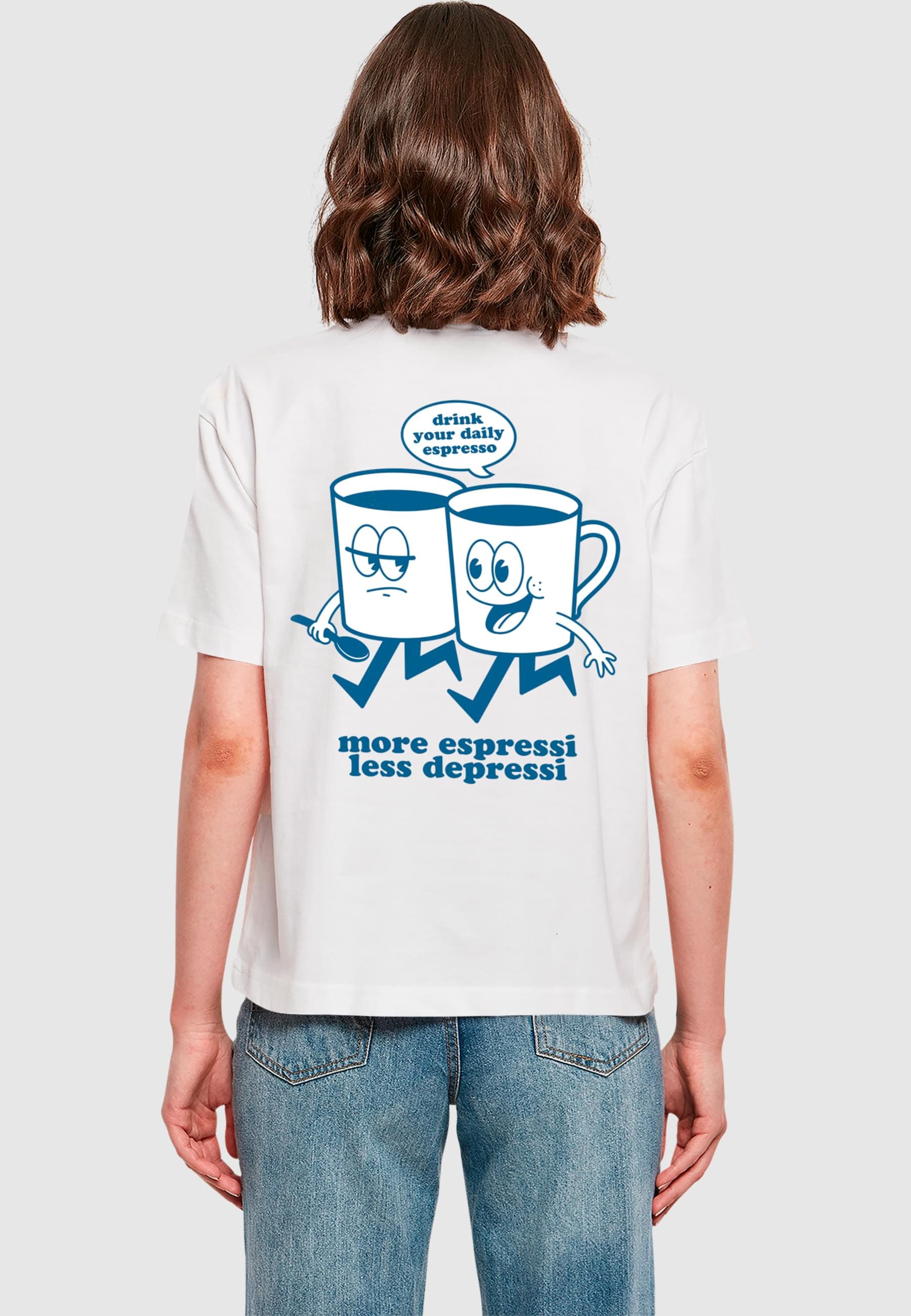 Miss Tee T-Shirt »Miss Tee Damen Daily Espresso Tee«, (1 tlg.)