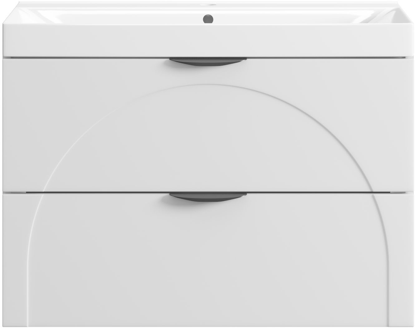 welltime Waschtisch "FLOW CIRCLE mit Waschbecken, Breite 60 oder 80cm, mode günstig online kaufen