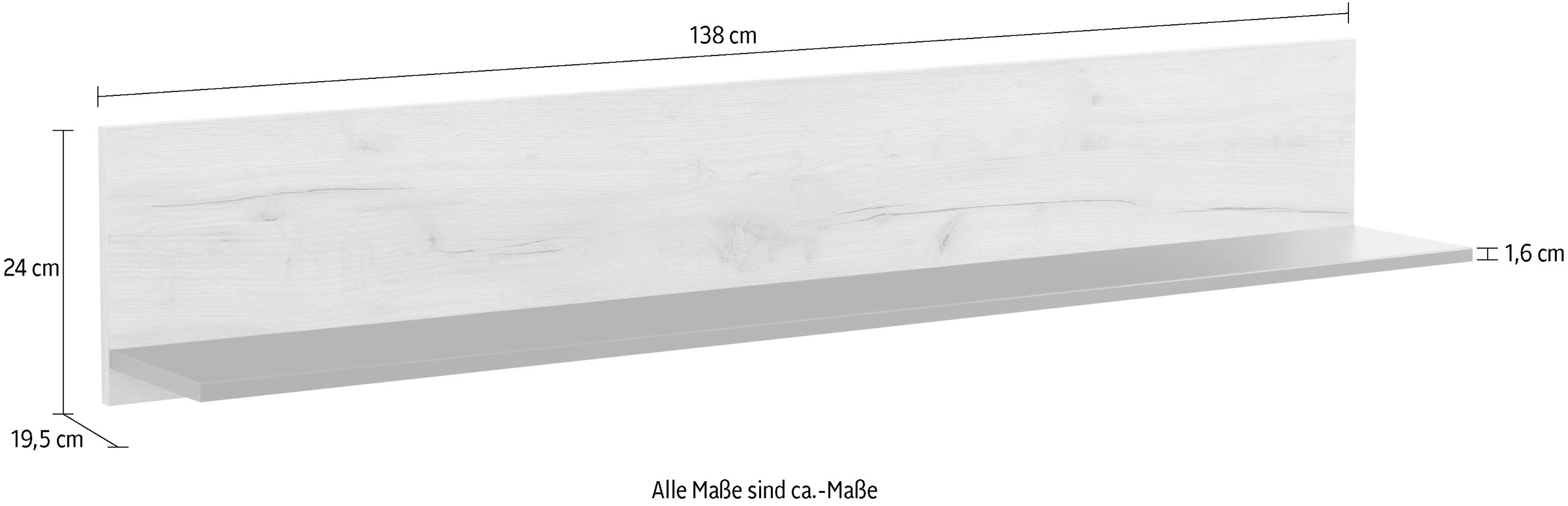 ca. | kaufen »Umbria«, 138 cm BAUR INOSIGN Wandboard Breite