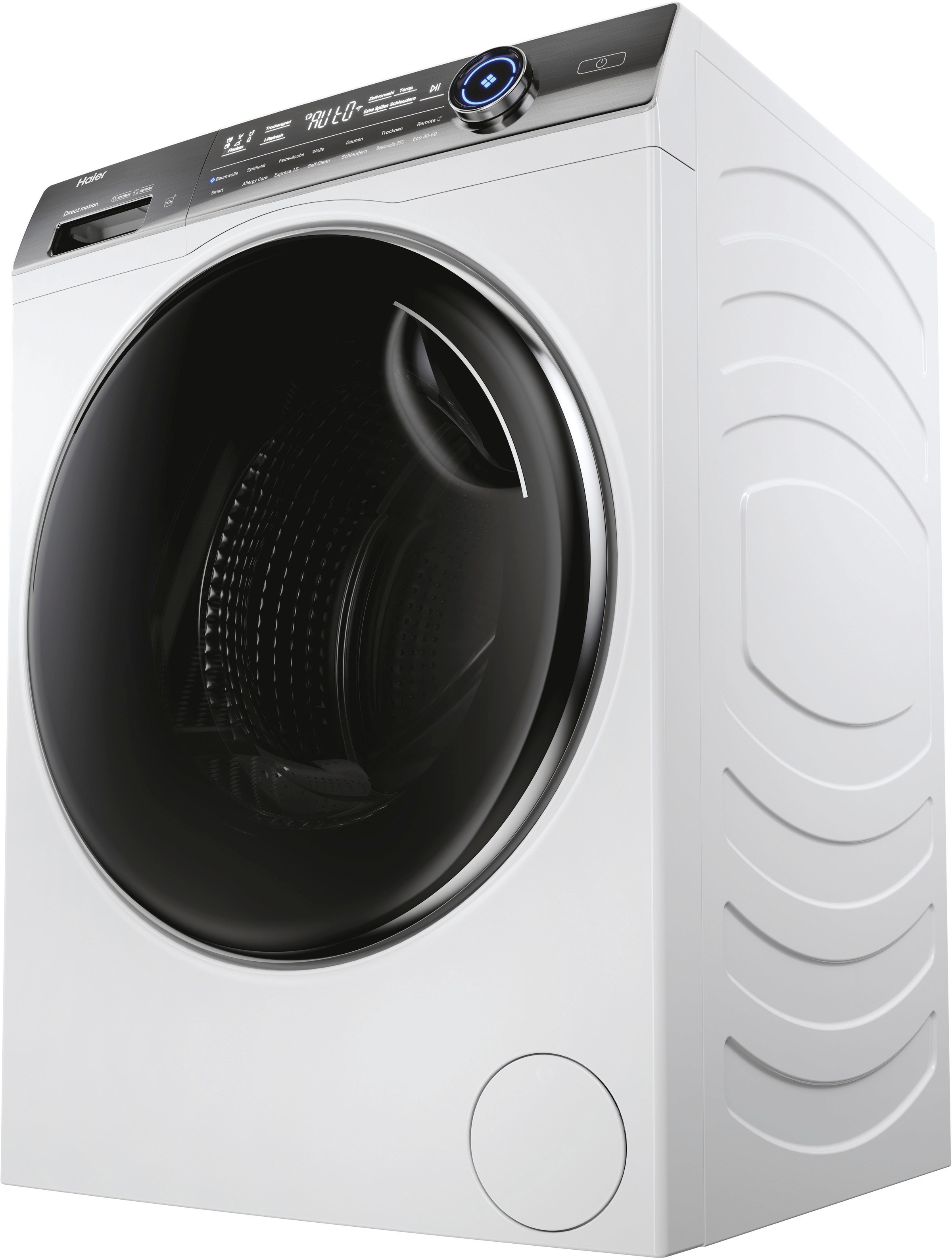 HAIER Waschtrockner "HWD100-BD14979U1", Wasch_Trocken_Zyklus: D (A-G), weiß, B:60cm H:85cm T:62cm, Waschtrockner, 10 kg, 6 kg, 1400 U/min, Flüsterleiser Motor, AutoDose, Waschtrockner