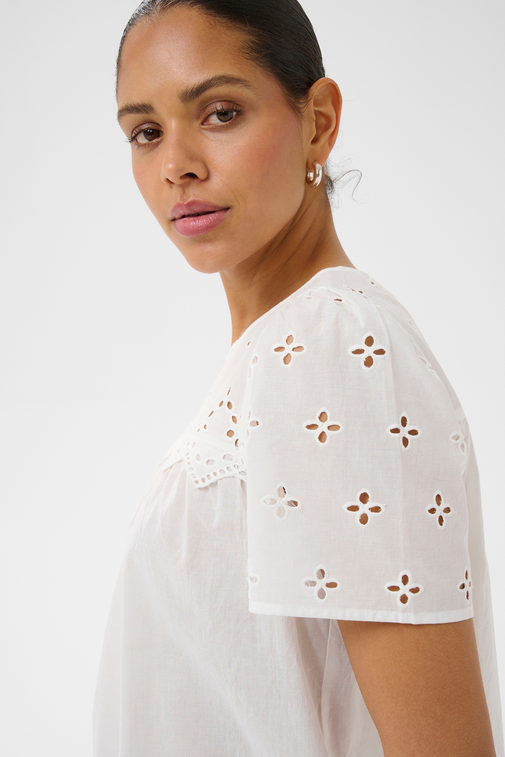 KAFFE Kurzarmbluse »Damen Bluse kurzarm KAmolly«