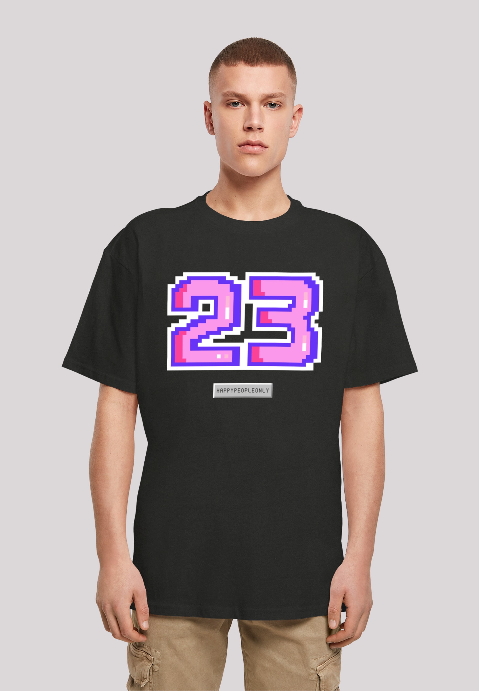 F4NT4STIC T-Shirt "Pixel 23 pink", Print