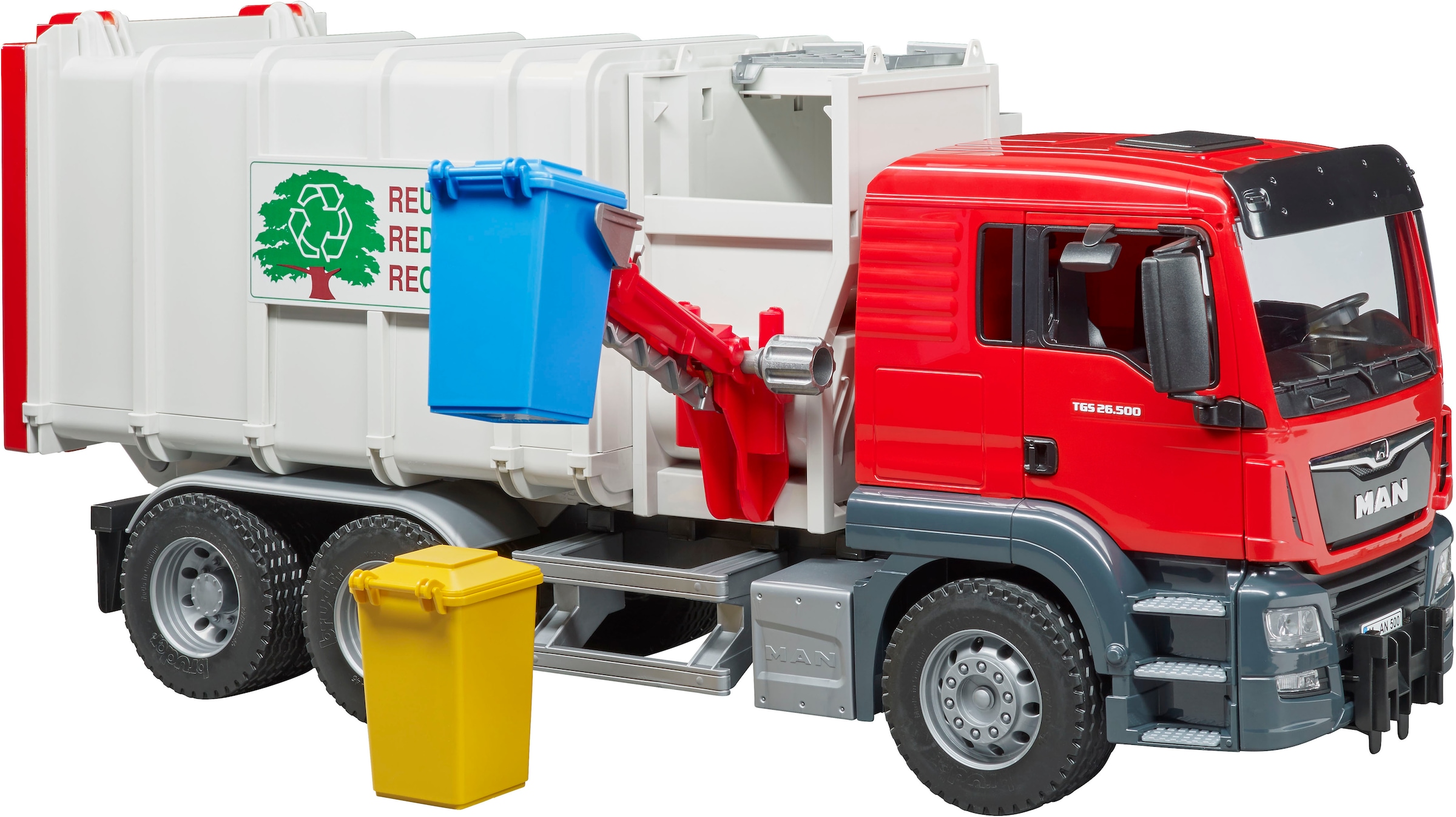 Bruder® Spielzeug-Müllwagen »MAN TGS Seitenlader Müll-LKW (03761)«, Made in Europe