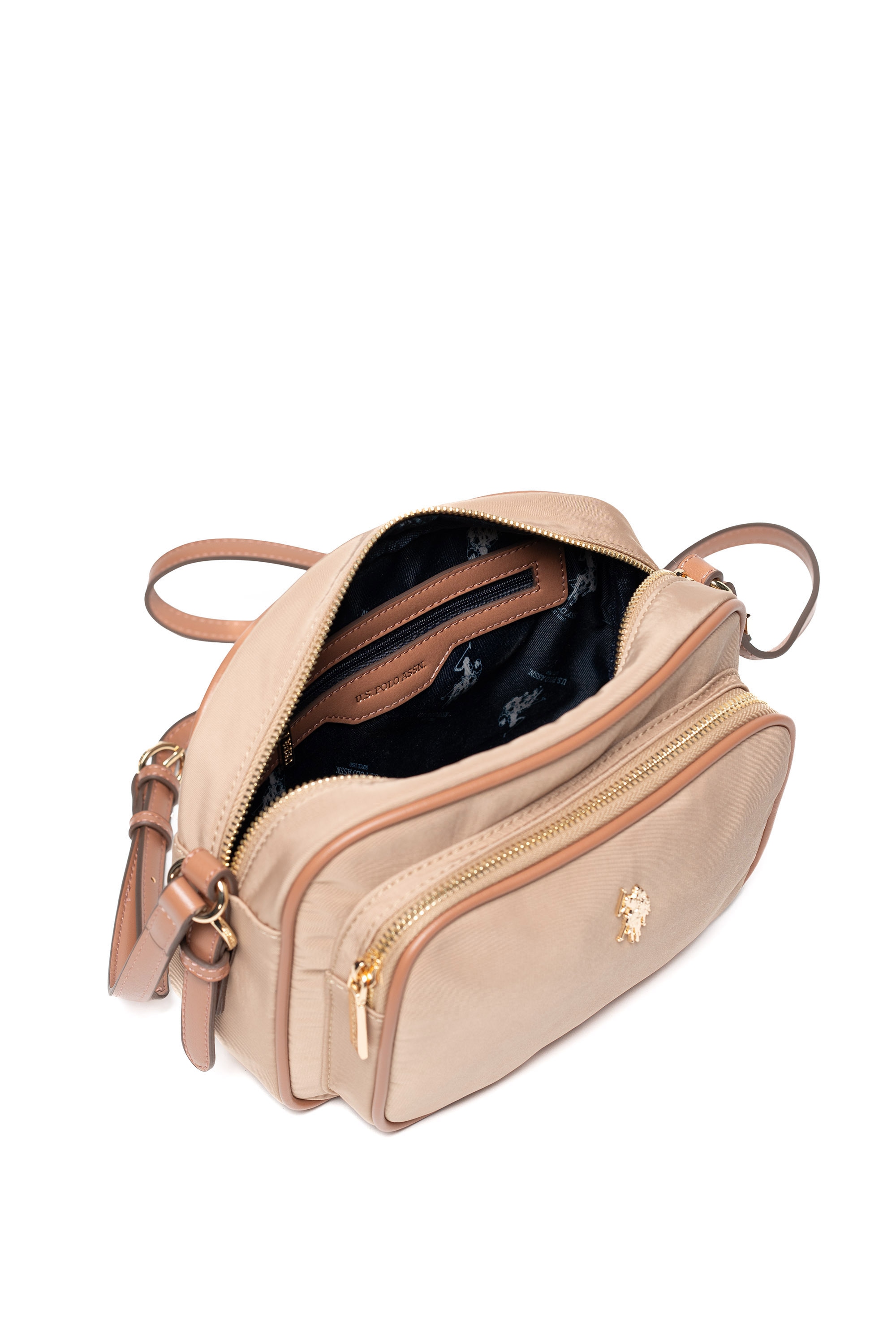 U.S. Polo Assn. Schultertasche »HOUSTON CROSSBODY WITH POCKET BAG Damen« Schultertasche Damen, kleine Handtasche, Fashion, Lifestyle, Sale