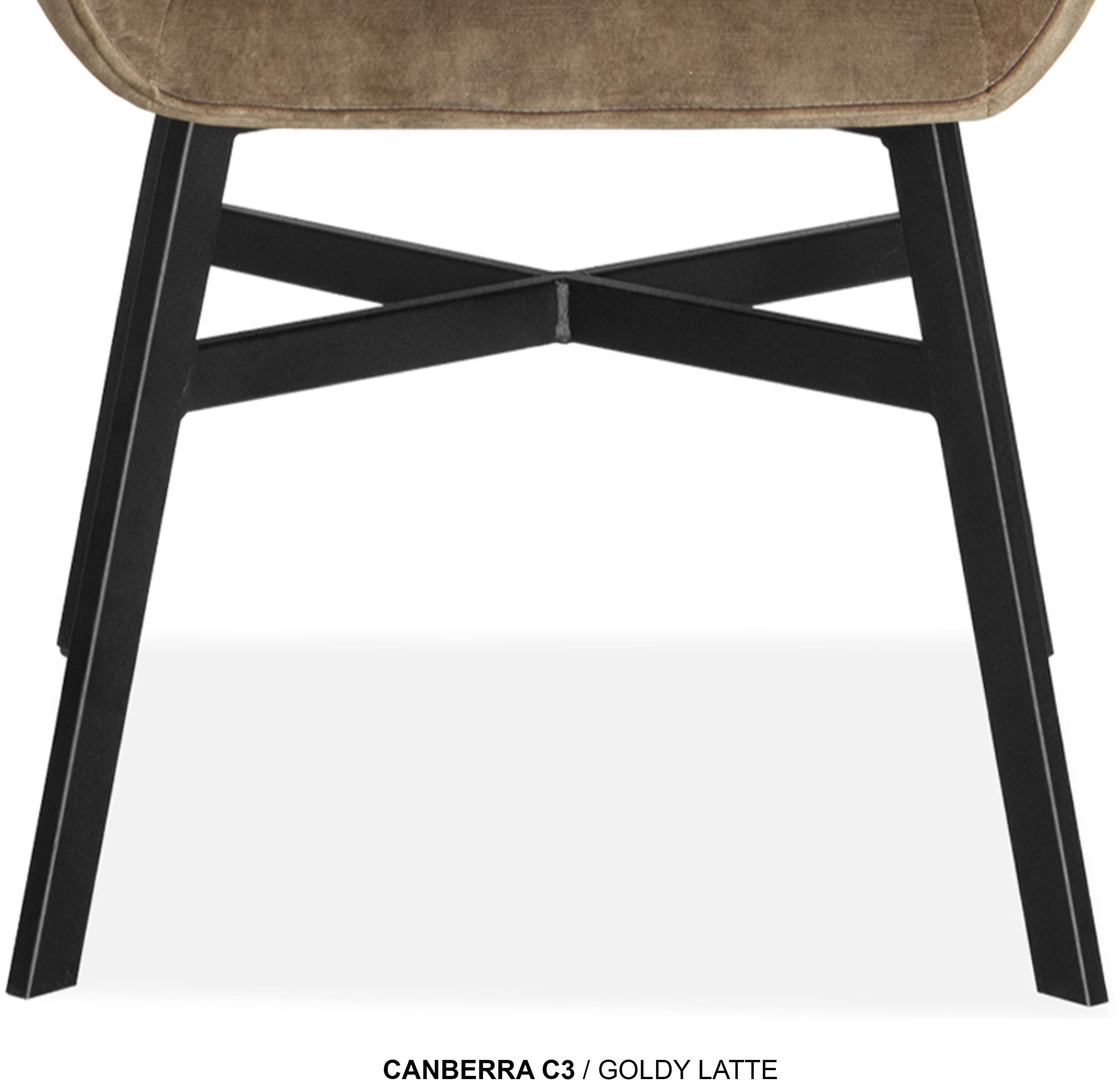 OMG Design Esszimmerstuhl »Canberra« (Set) 1 Stk.Esszimmerstuhl, pflegeleichter Samtvelour Bezug