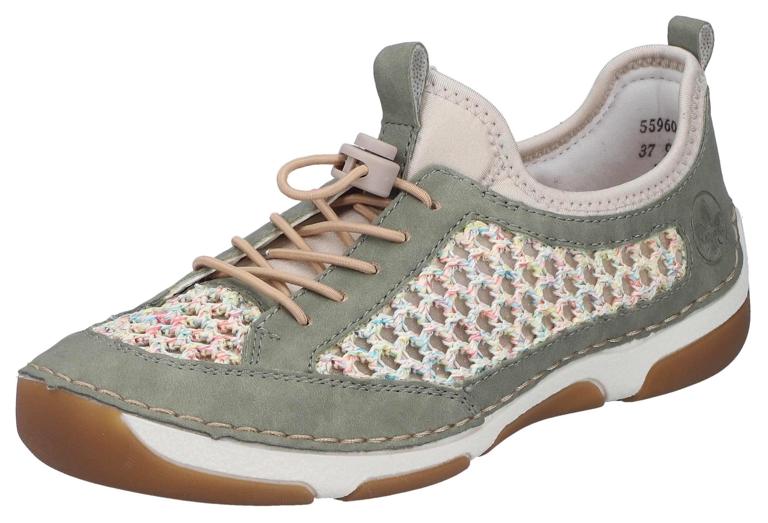 Rieker Slipper, Freizeitsneaker, Halbschuh mit Schnellverschluss