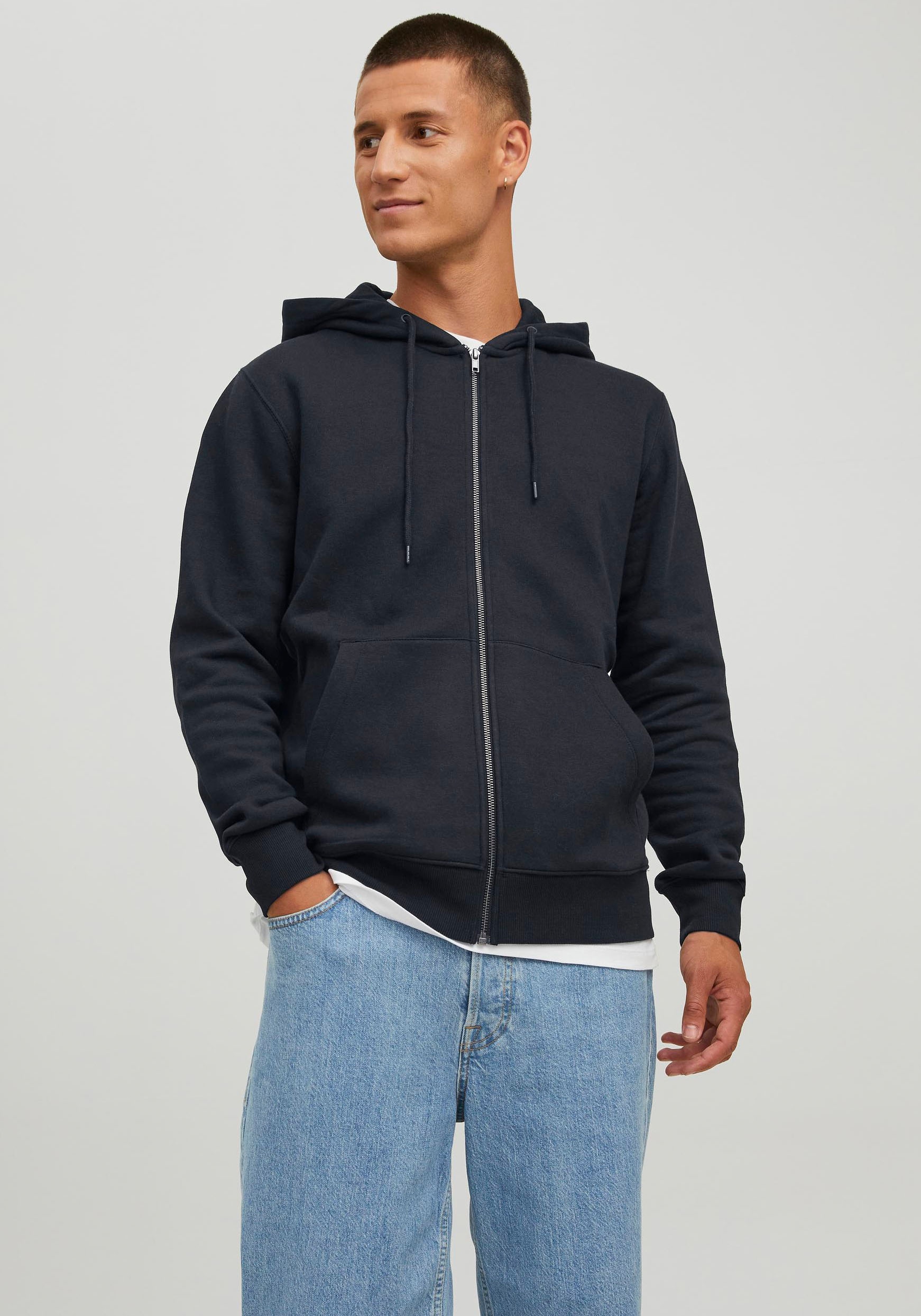 Jack & Jones Kapuzensweatjacke "JJESTAR Basic Hoodie, Eingrifftaschen und a günstig online kaufen