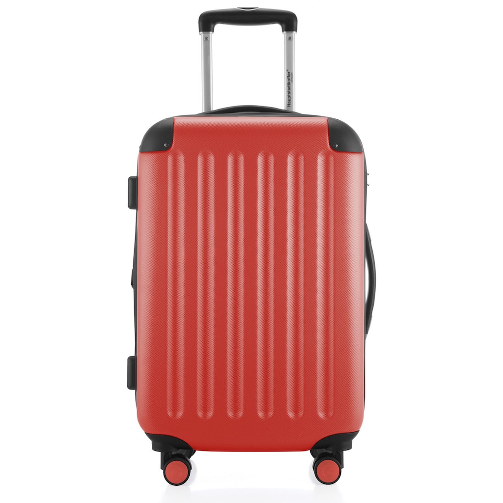 Hauptstadtkoffer Hartschalen-Trolley »Spree, 55 cm, korall«, 4 Rollen