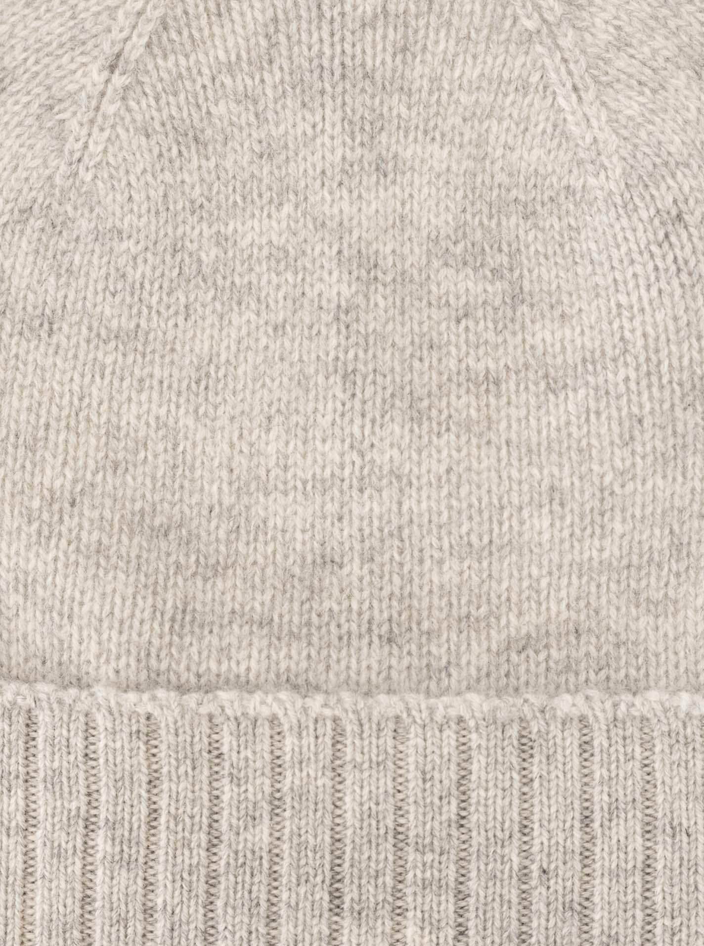 Zwillingsherz Strickmütze, mit geripptem Umschlag