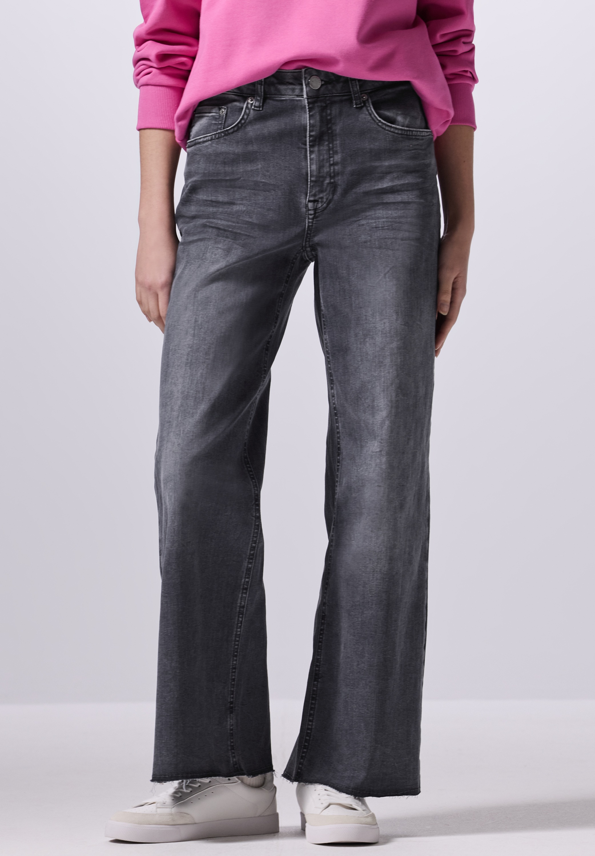 STREET ONE STUDIO Gerade Jeans, High Waist