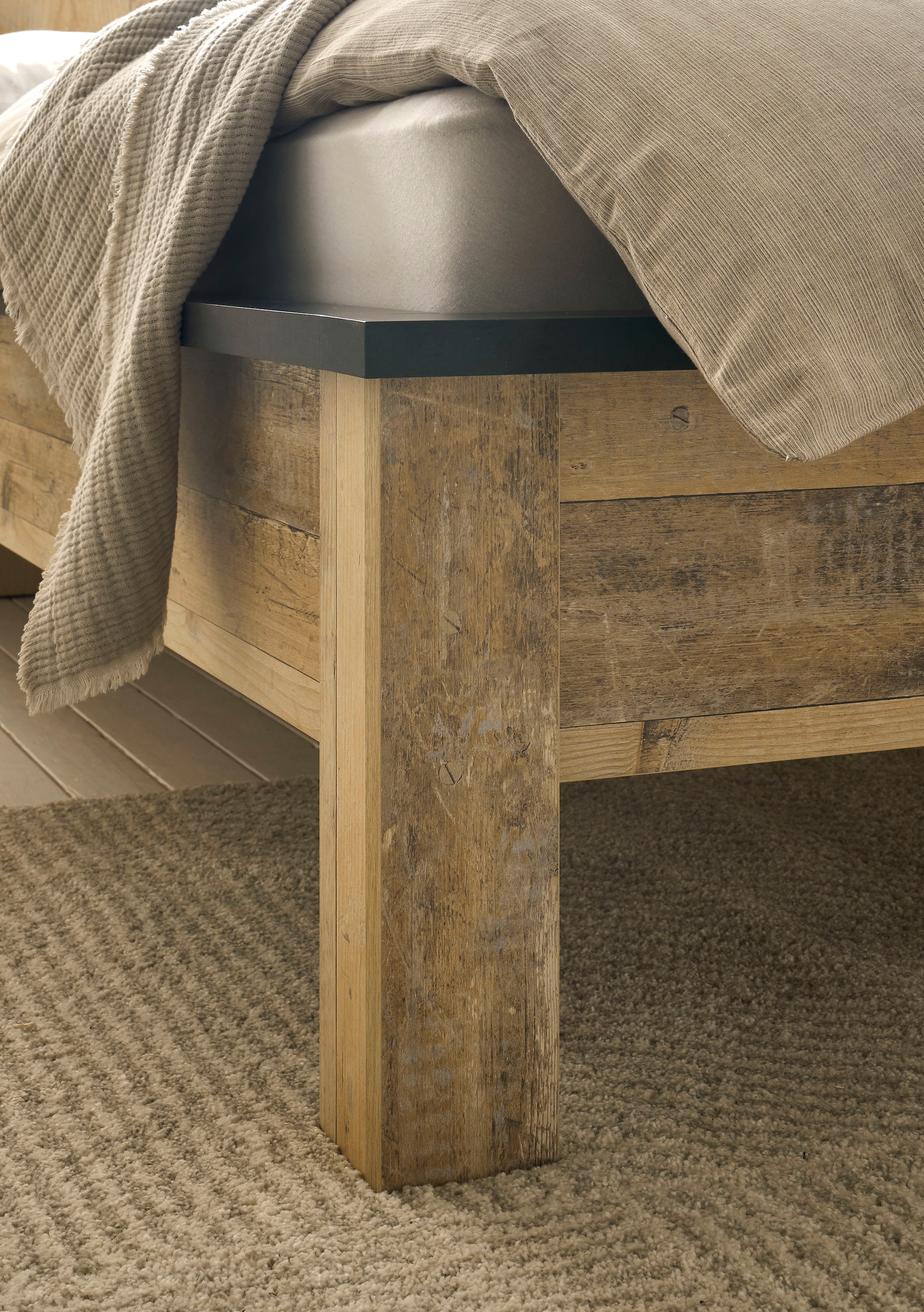 Home affaire Schlafzimmer-Set »SHERWOOD«, (4 tlg.), Liegefläche 140x200cm, Schrank 3-trg. 161cm breit