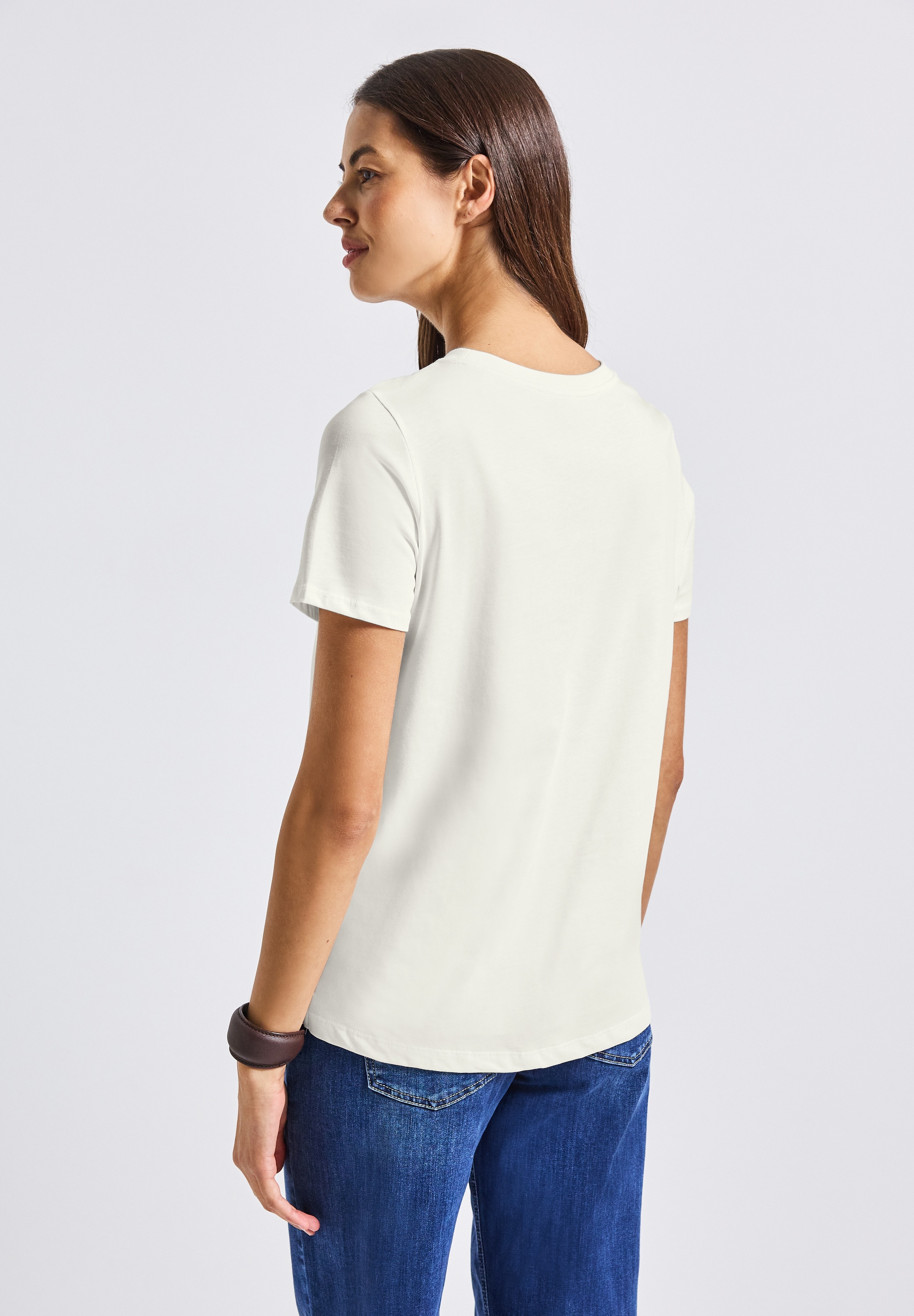 STREET ONE T-Shirt, aus reiner Baumwolle