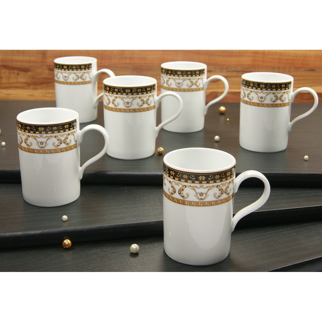 CreaTable Becher »Kaffeebecher Majestosa«, (Set, 6 tlg.)